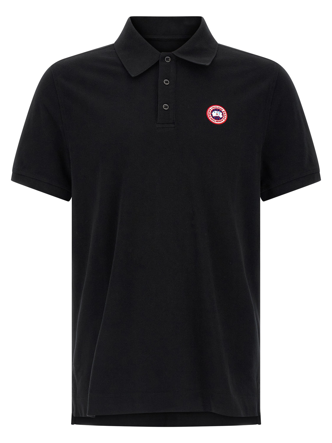 Black Cotton Polo Shirt