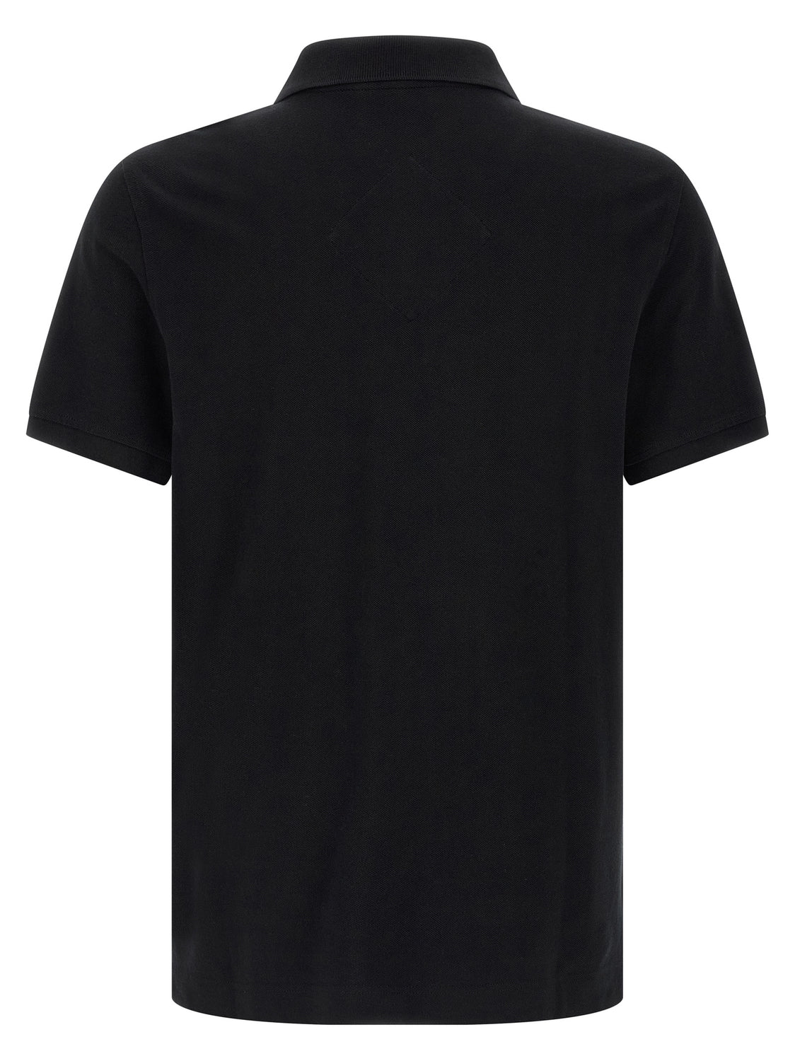 Black Cotton Polo Shirt
