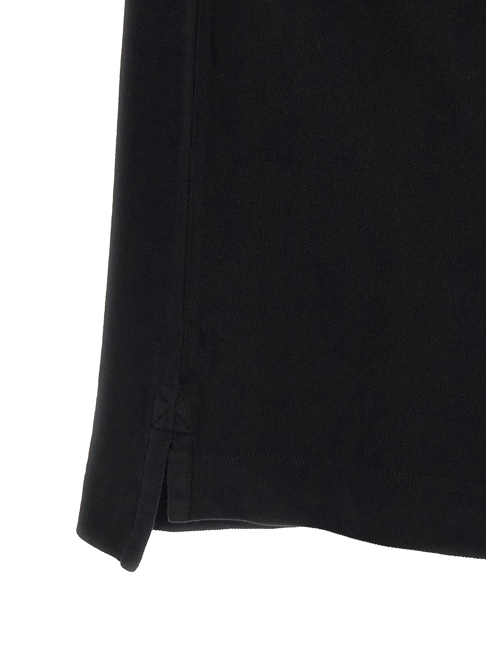 Black Cotton Polo Shirt