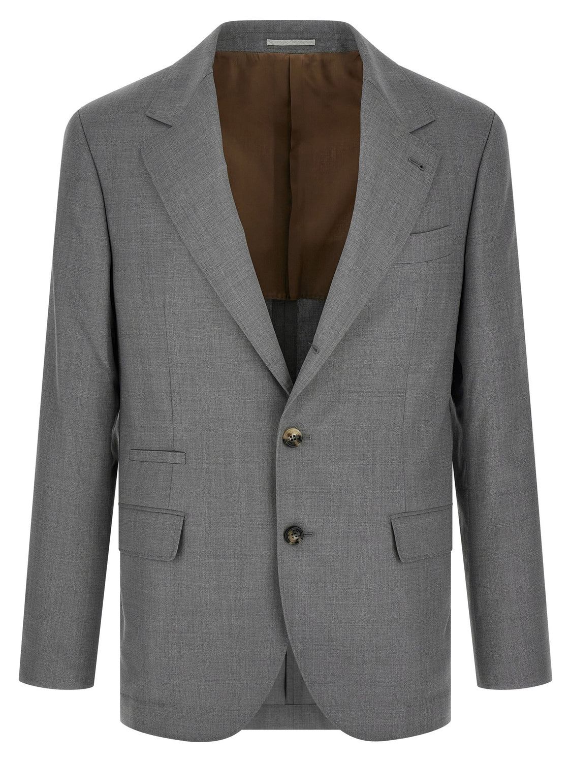 Gray Virgin Wool Blazer