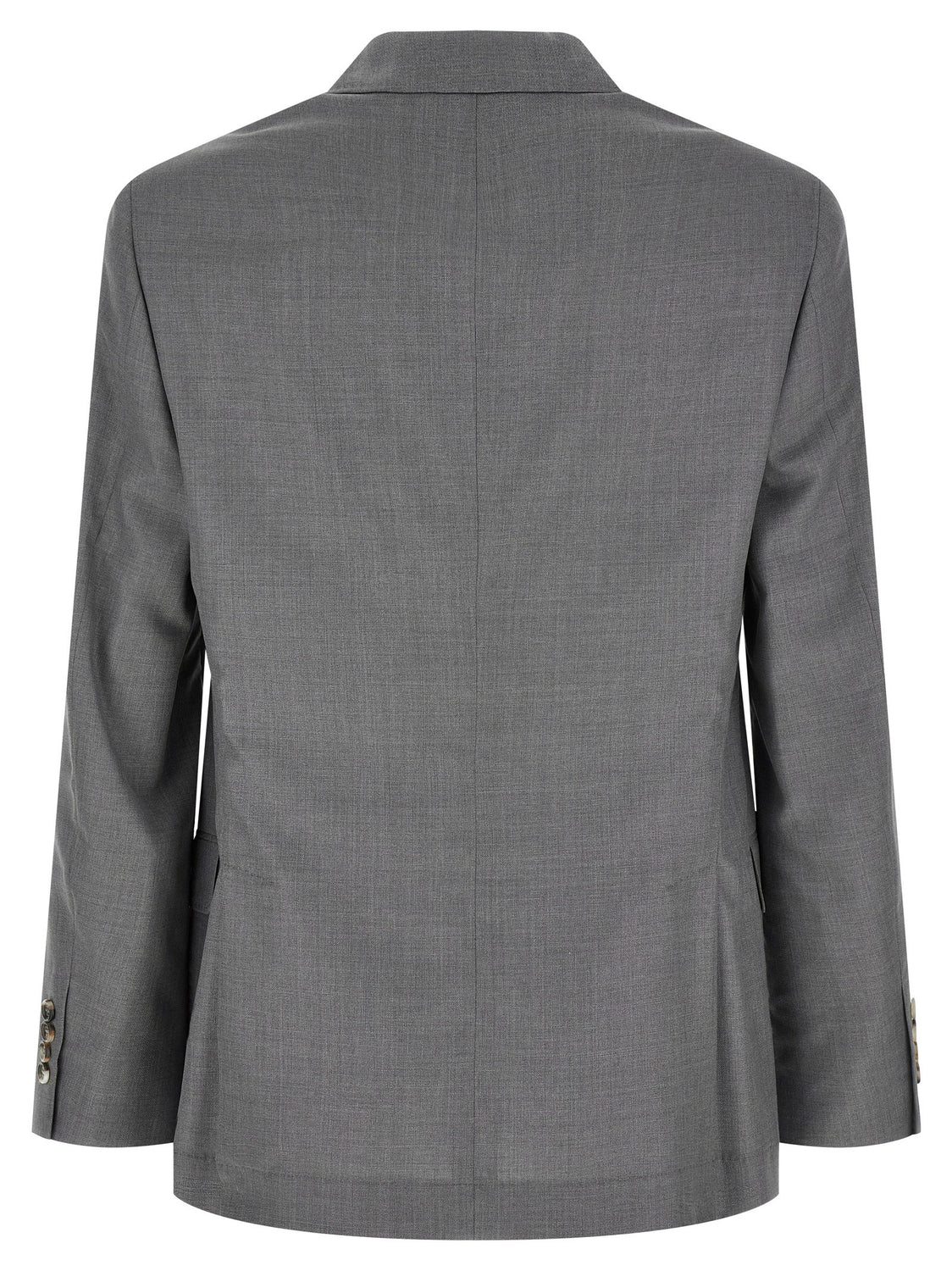 Gray Virgin Wool Blazer