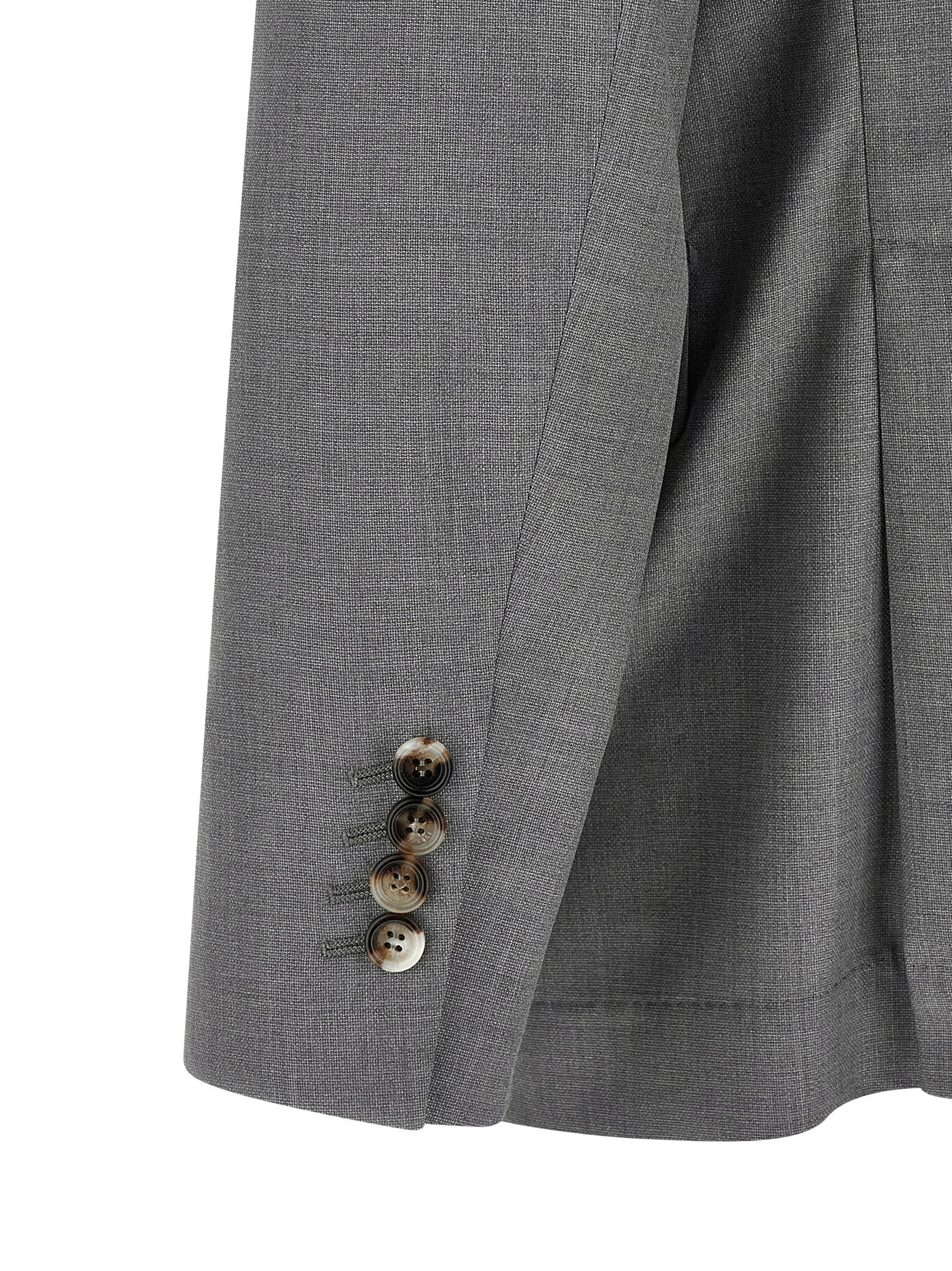 Gray Virgin Wool Blazer