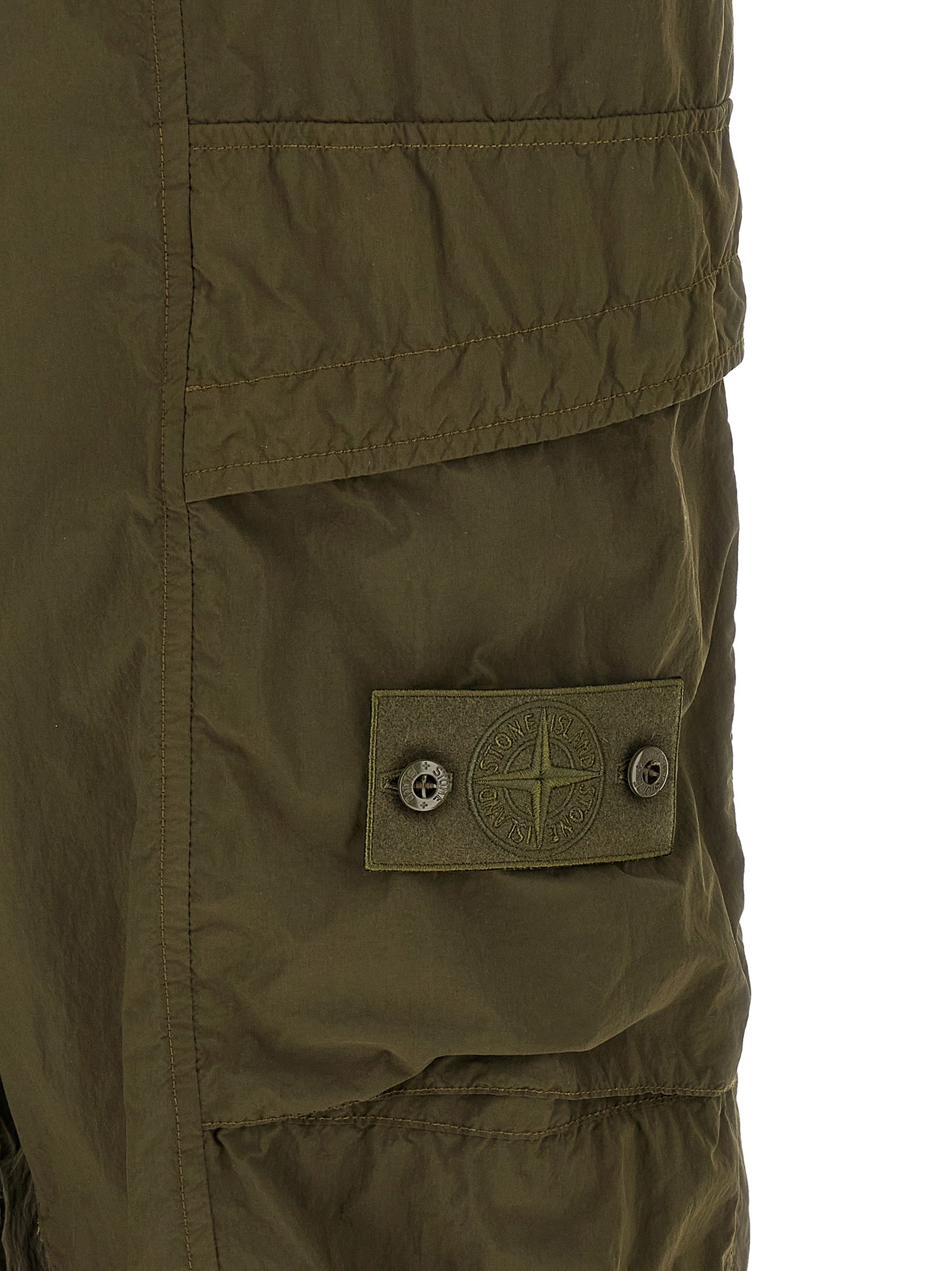 Bicolor Polyamide Cargo Pants