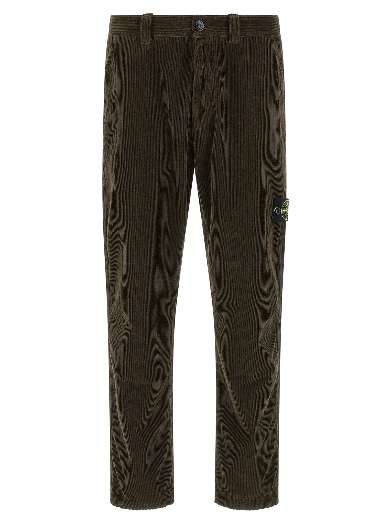 Gray Cotton Casual Pants