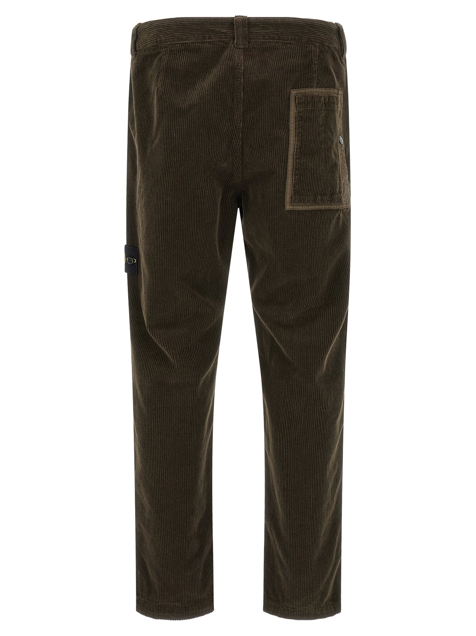 Gray Cotton Casual Pants