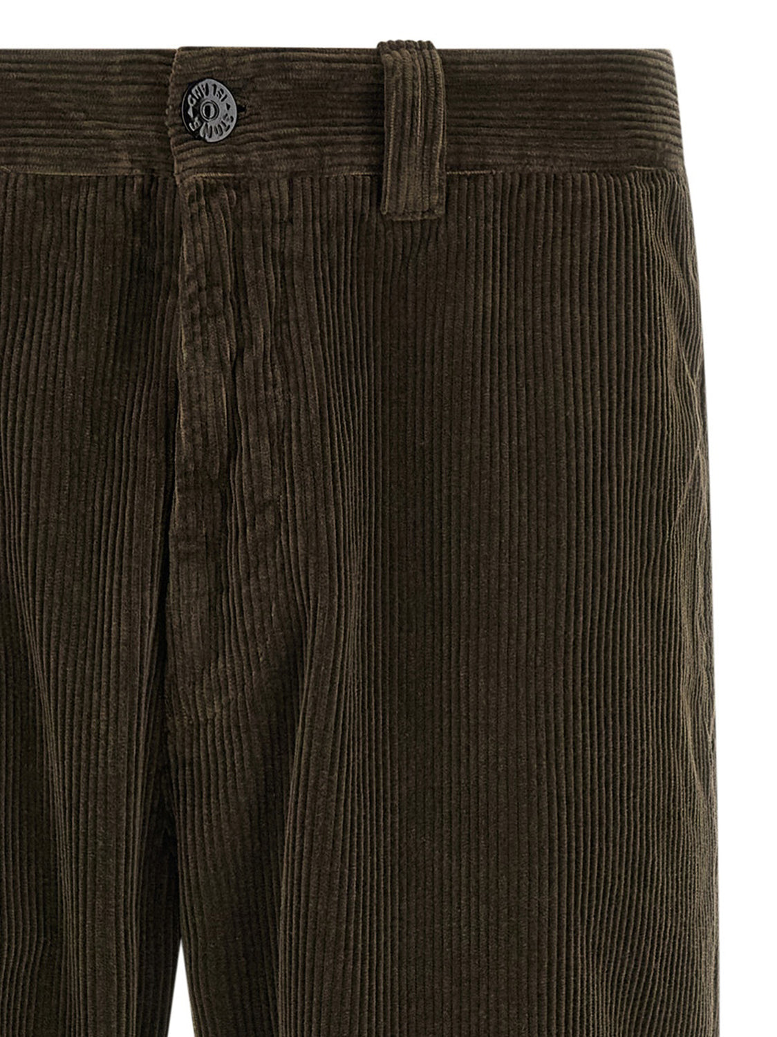 Gray Cotton Casual Pants