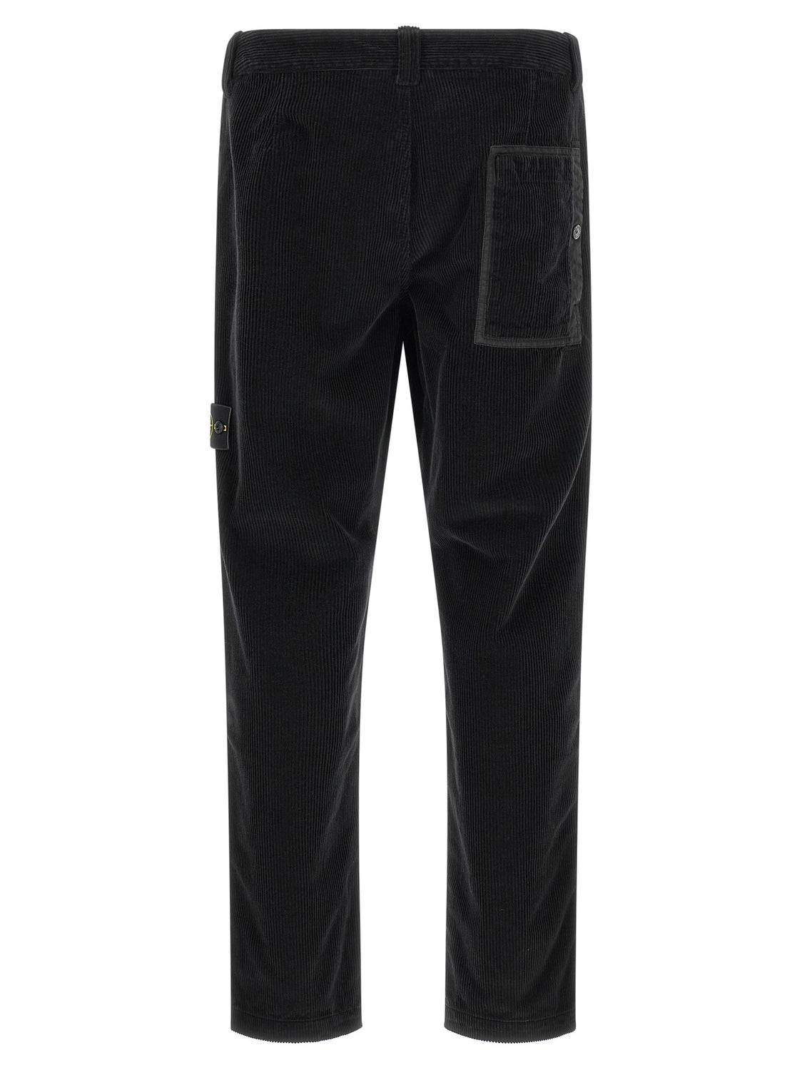Black Cotton Casual Pants
