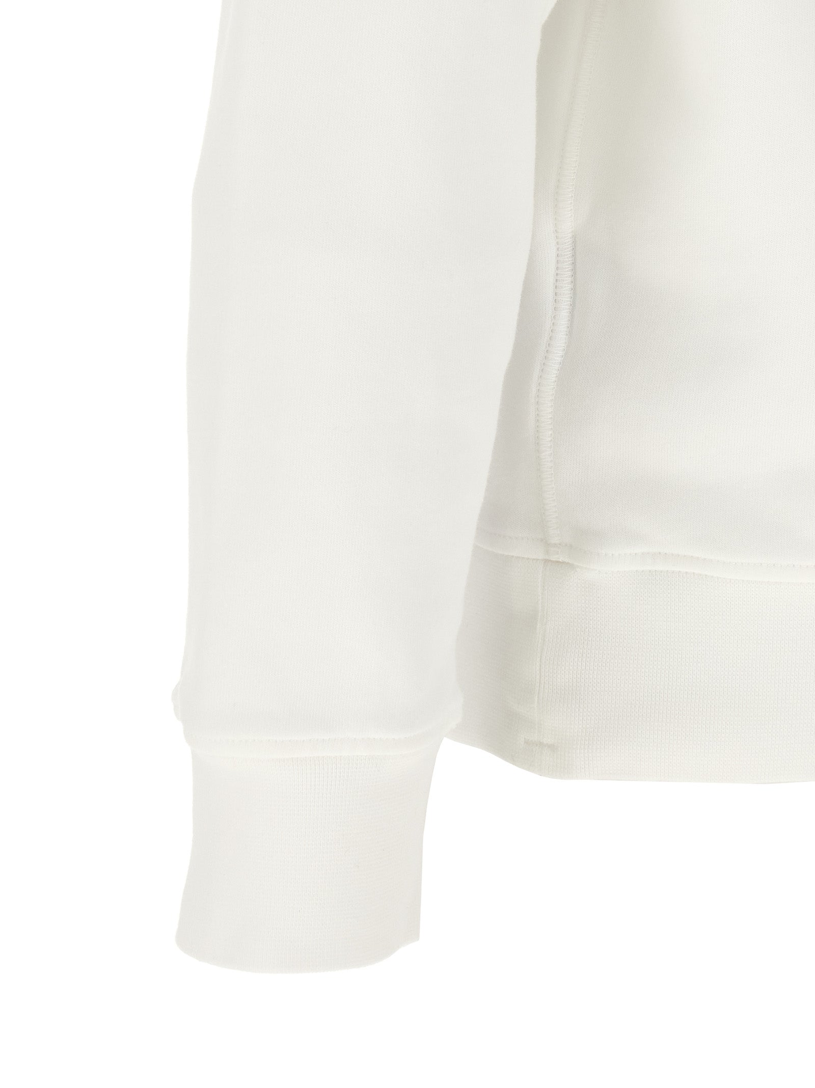 White Cotton Sweatshirt