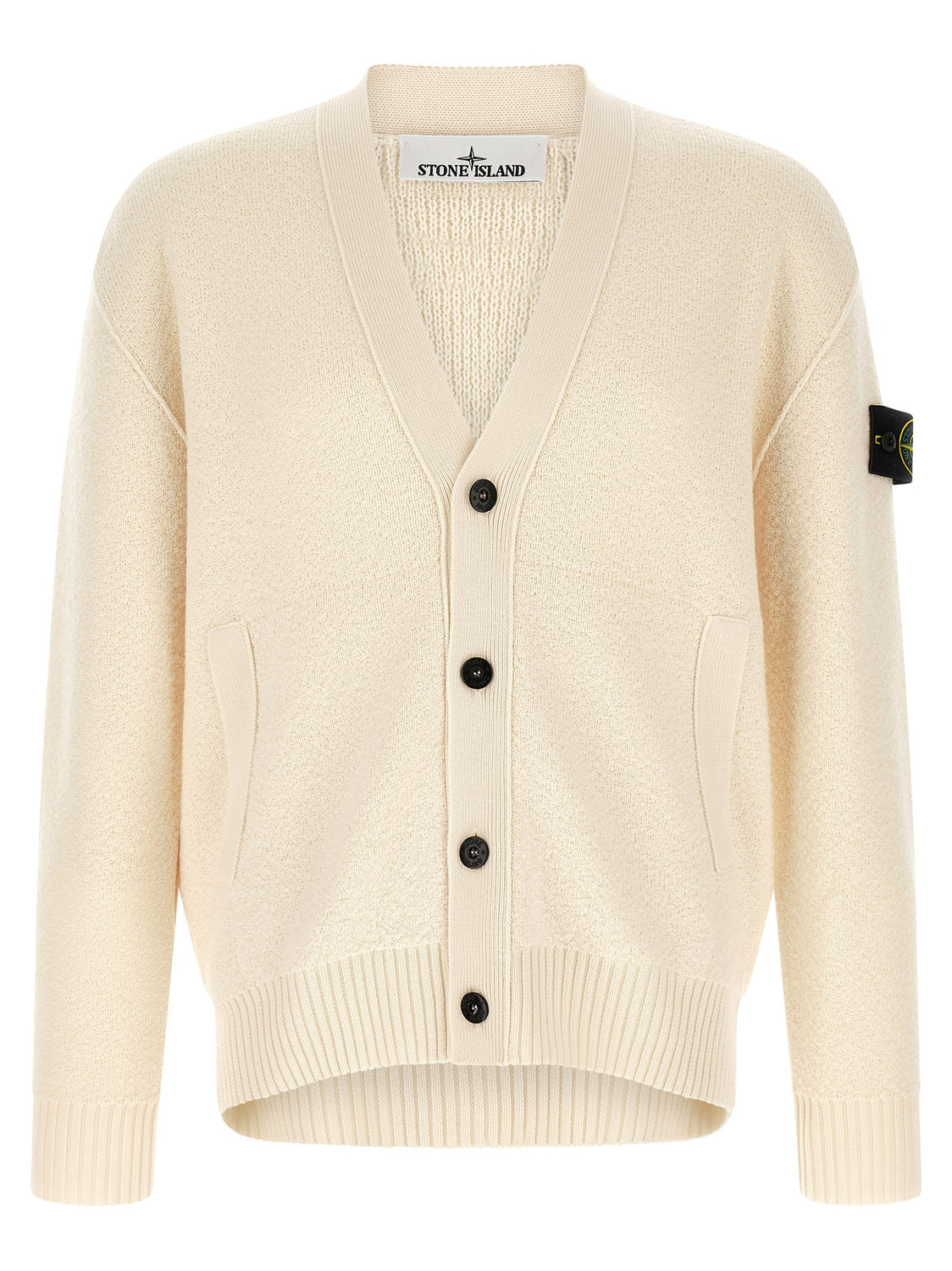 White Virgin Wool Cardigan