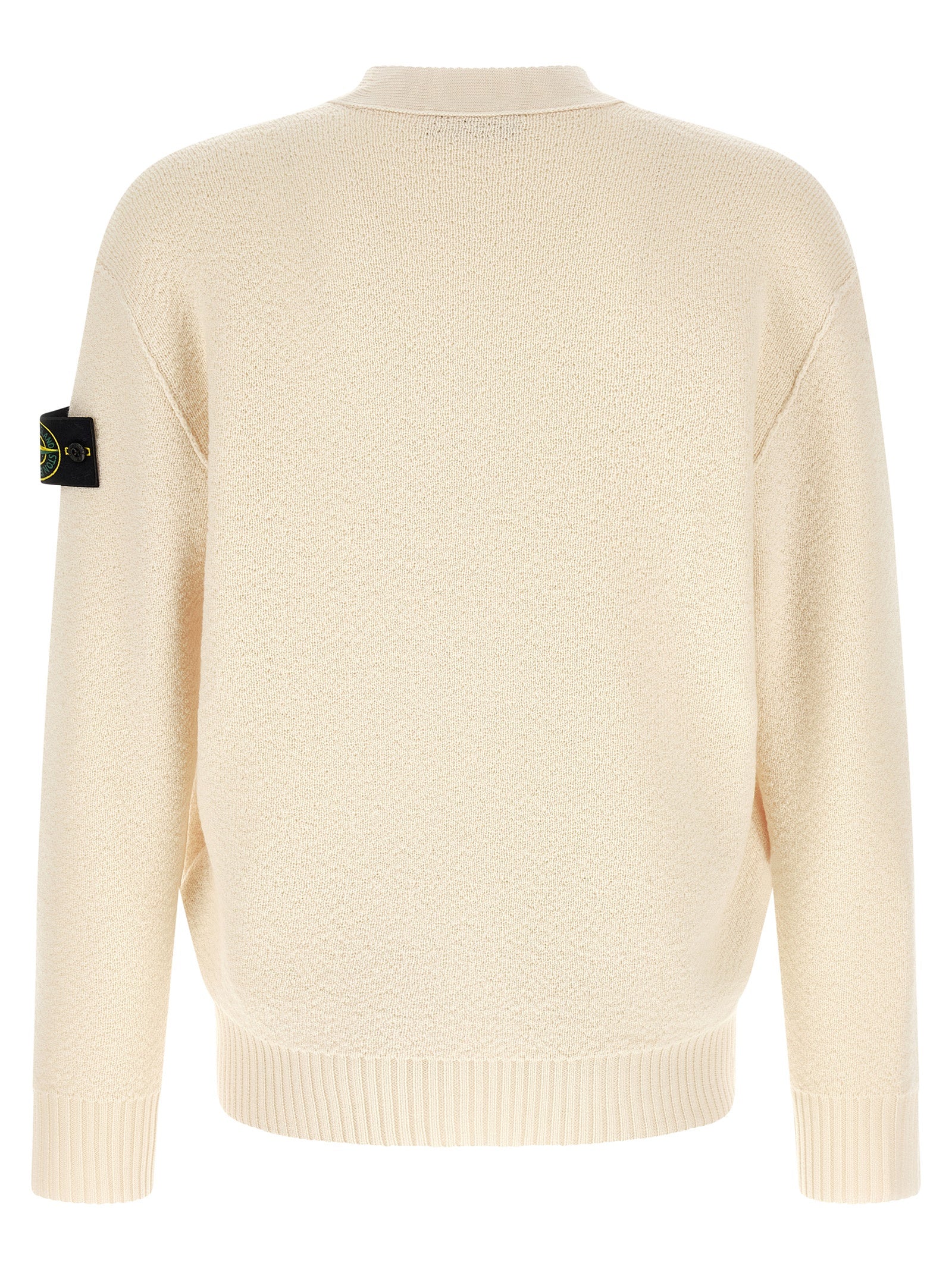 White Virgin Wool Cardigan