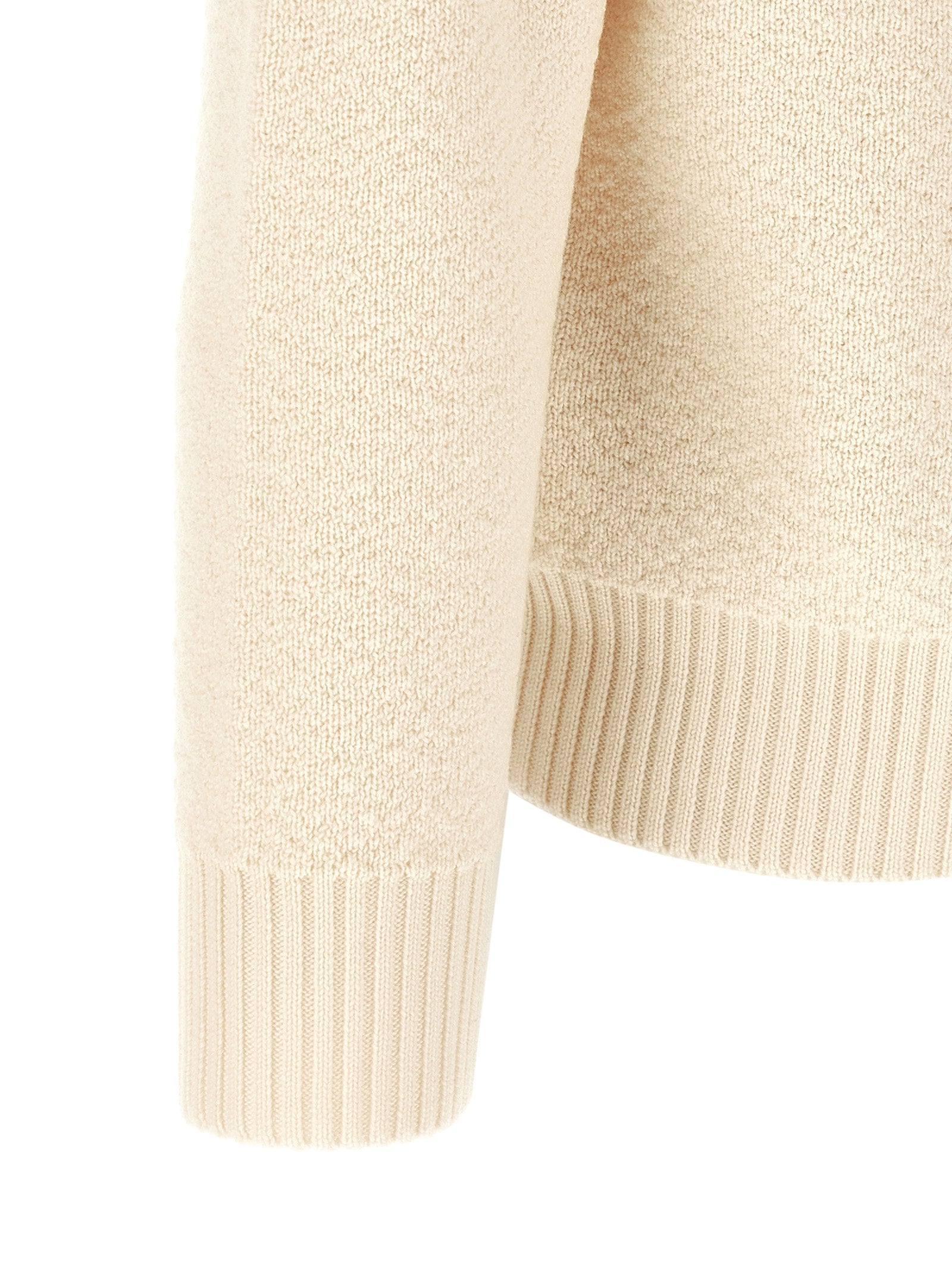 White Virgin Wool Cardigan