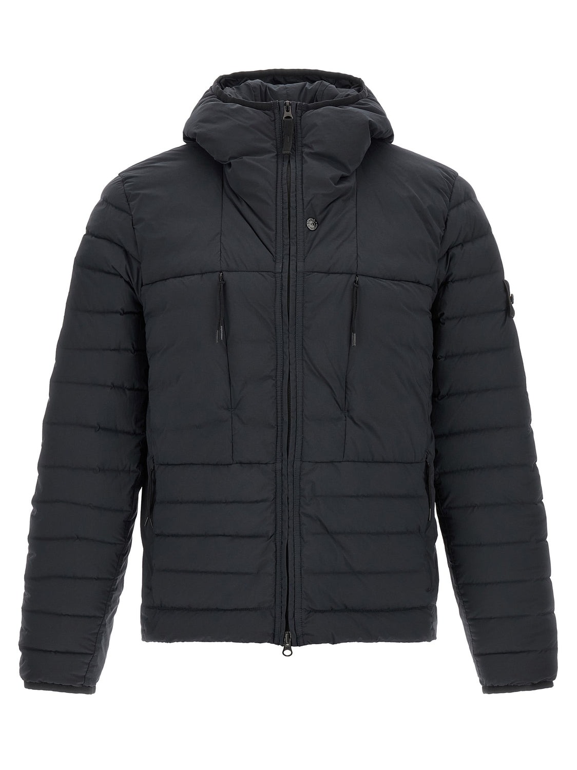 Blue Polyamide Full-Length Jacket