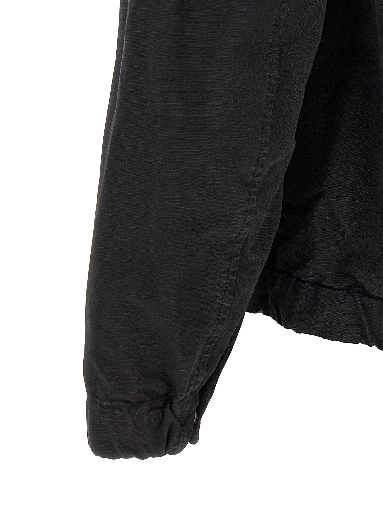 Black Cotton Shell Jacket