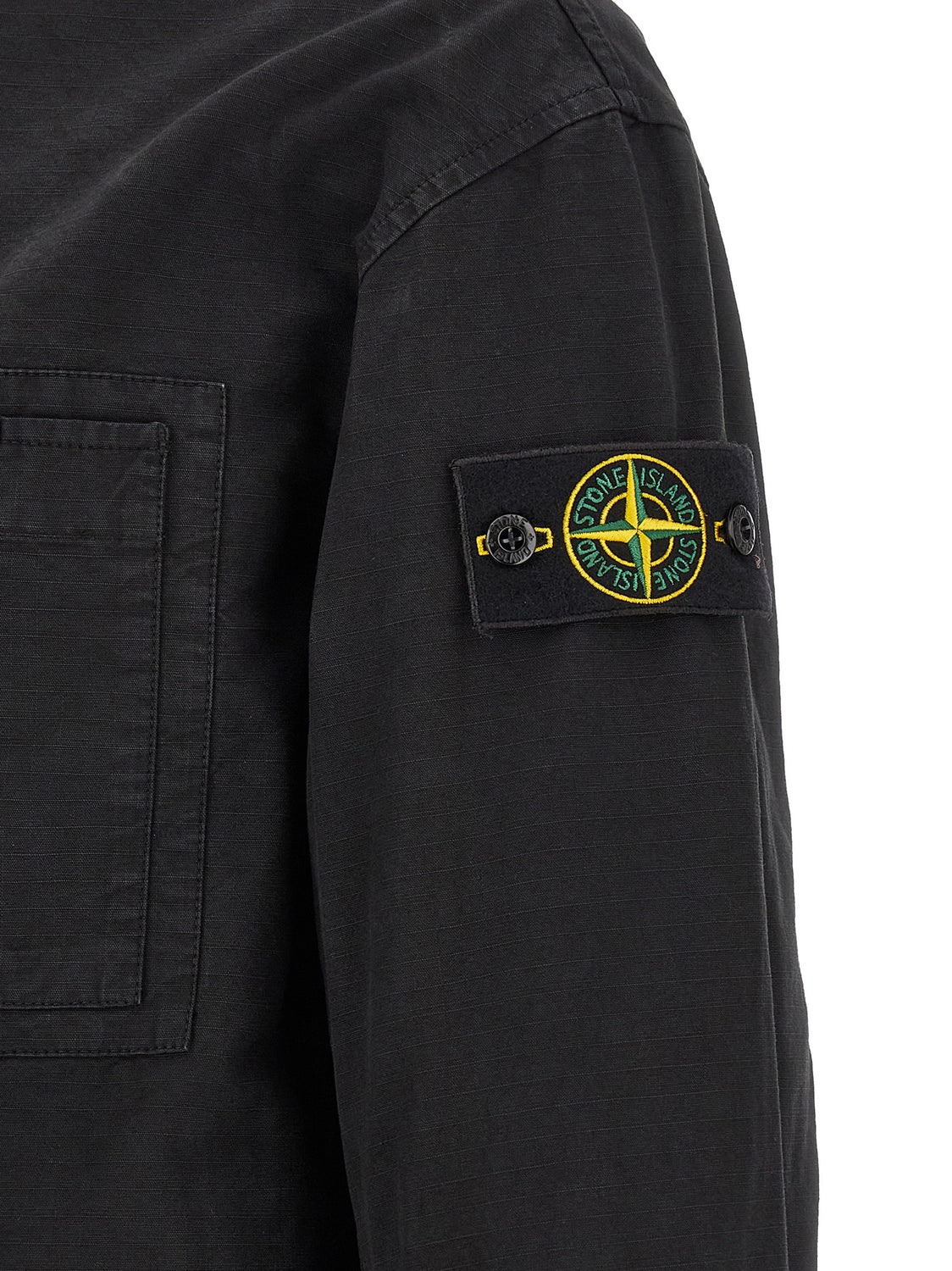 Black Cotton Shell Jacket