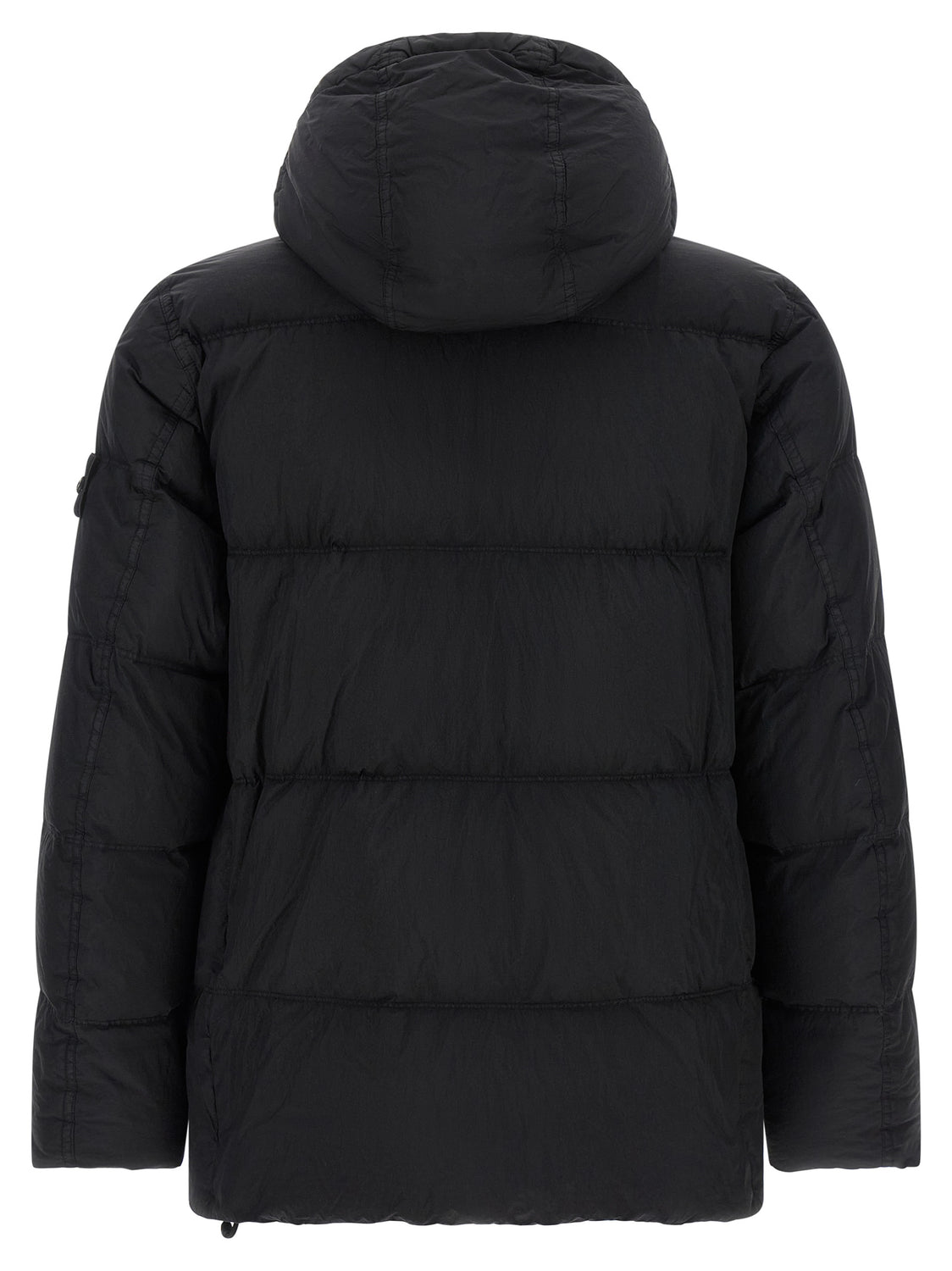 Black Polyamide Full-Length Jacket