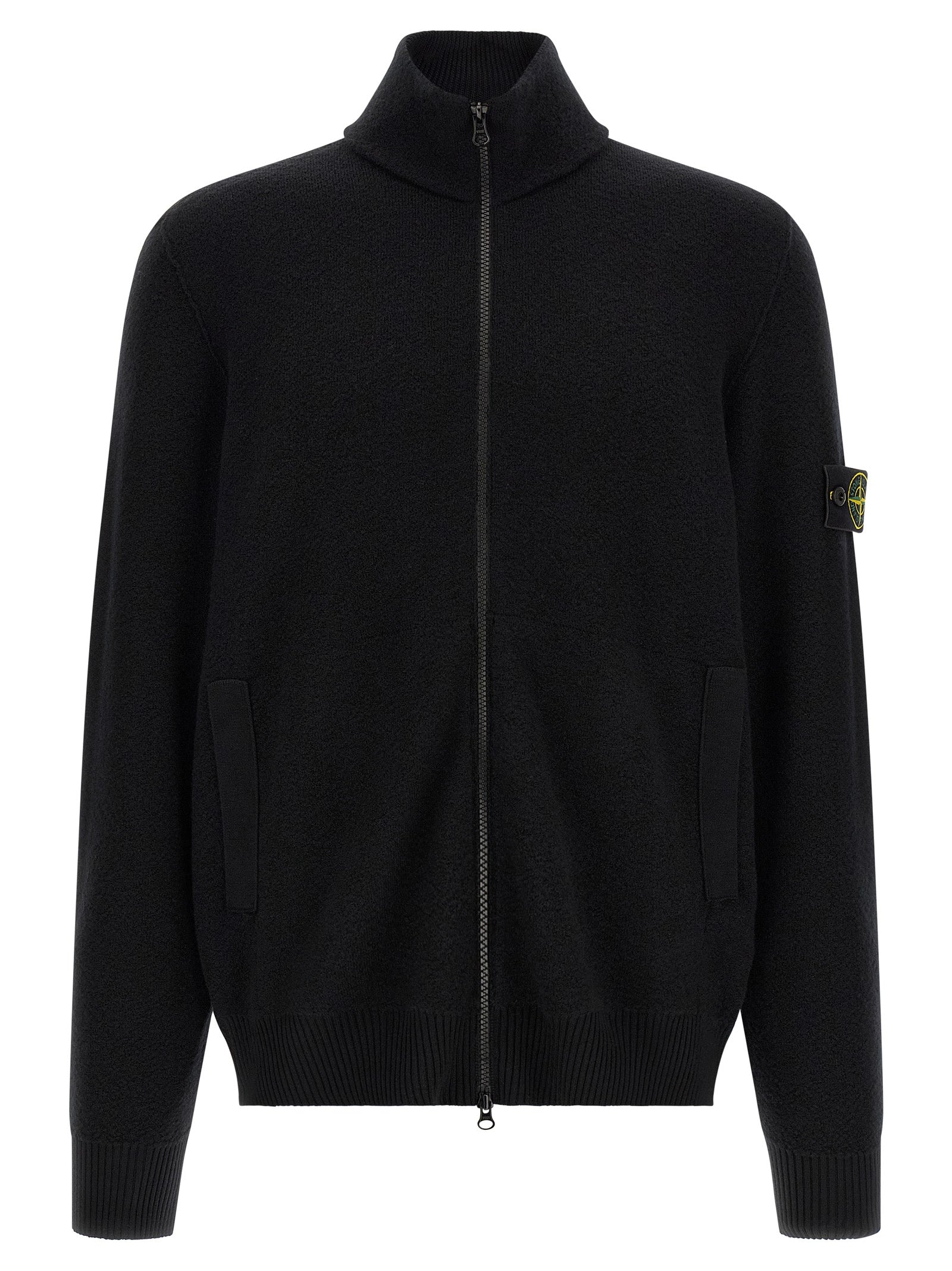 Black Virgin Wool Cardigan
