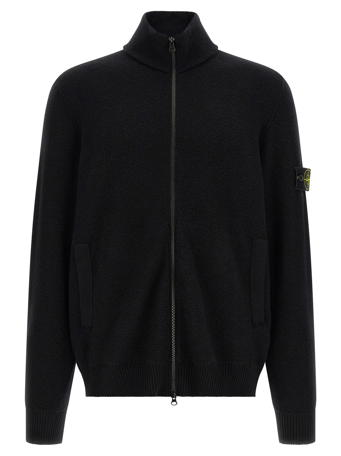 Black Virgin Wool Cardigan