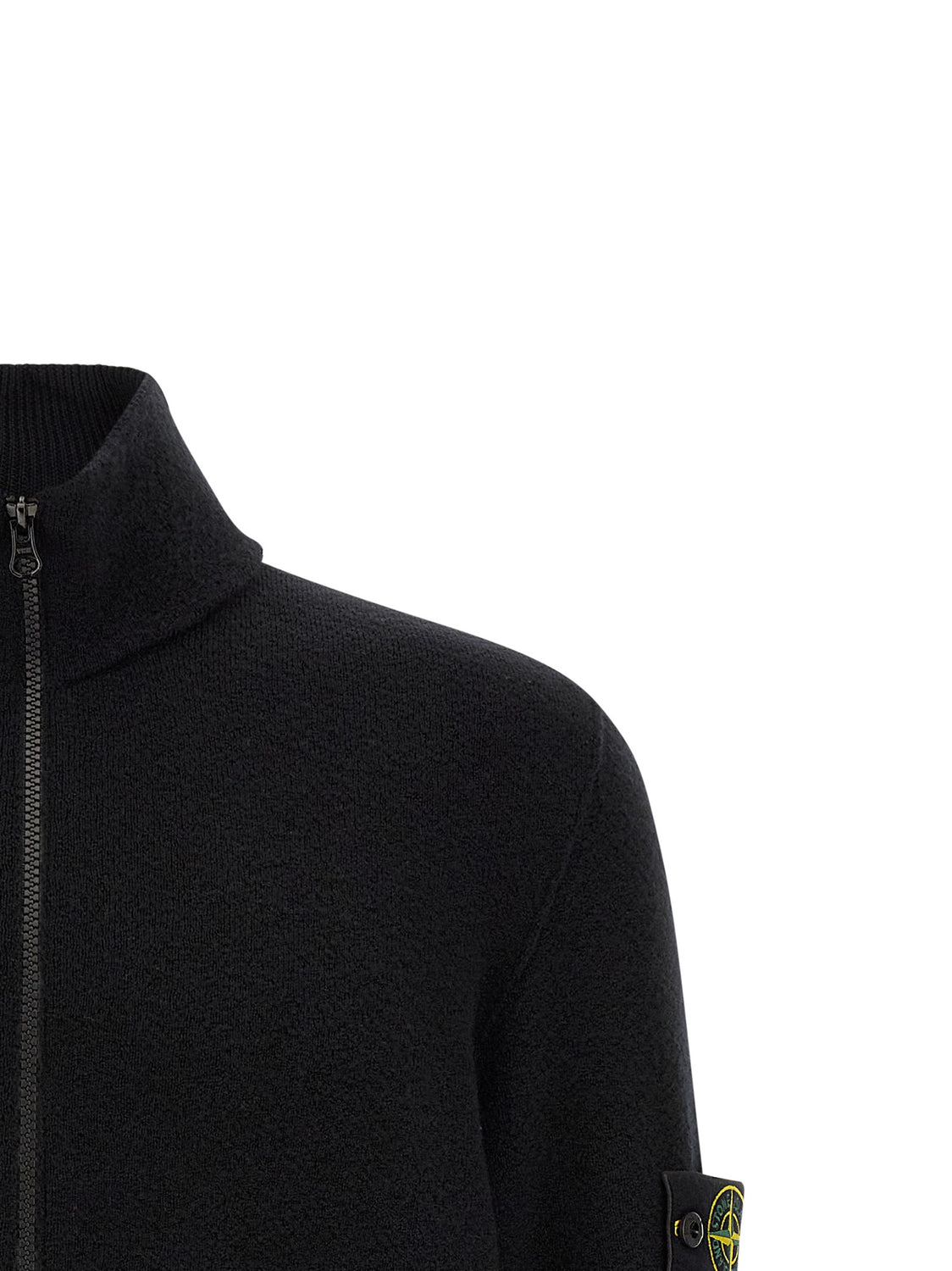 Black Virgin Wool Cardigan