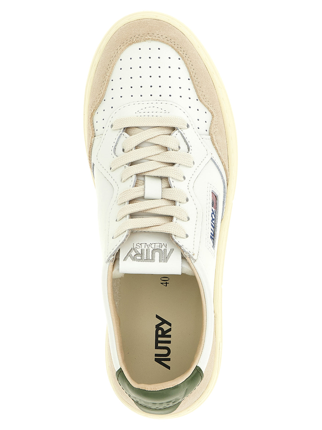 Multicolor Cowhide Low Top Sneakers
