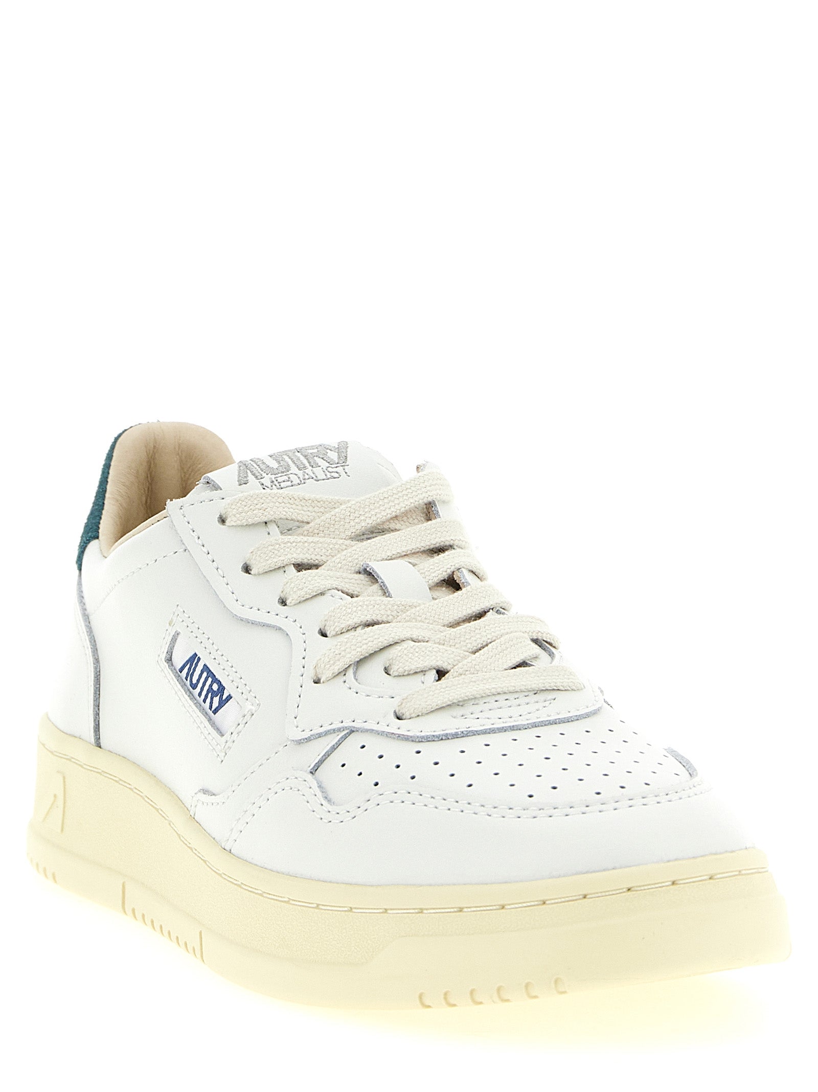Bicolor Cowhide Low Top Sneakers
