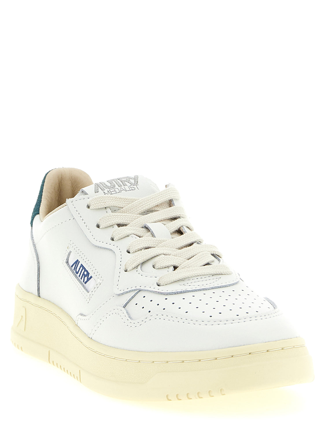 Bicolor Cowhide Low Top Sneakers