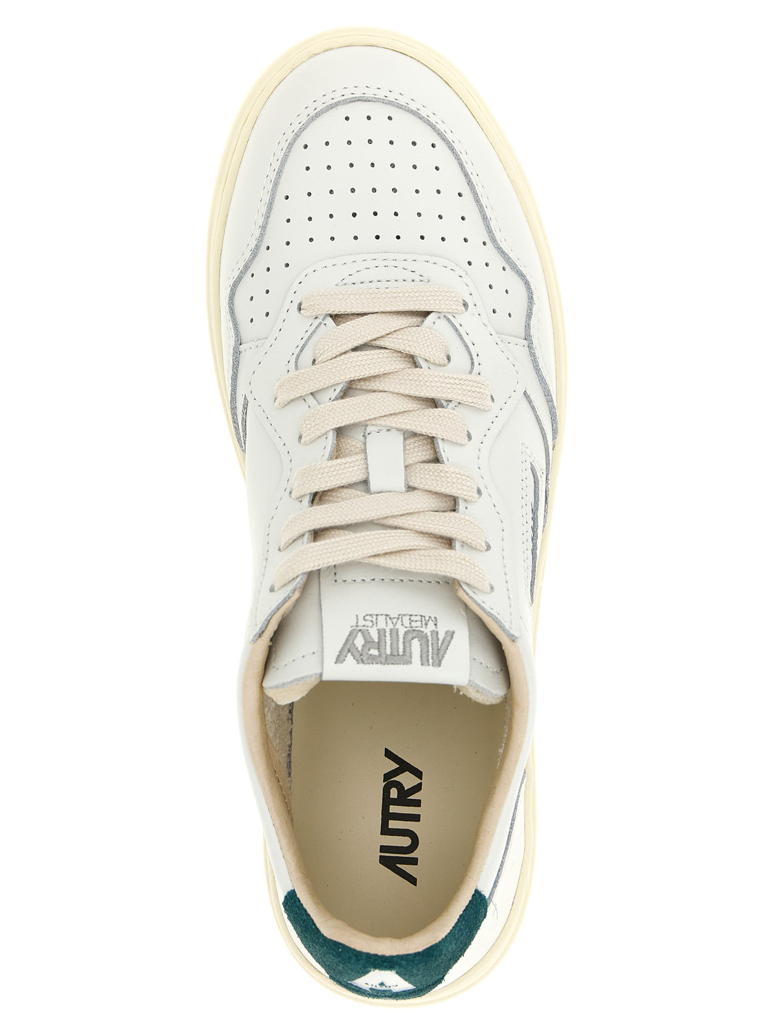 Bicolor Cowhide Low Top Sneakers