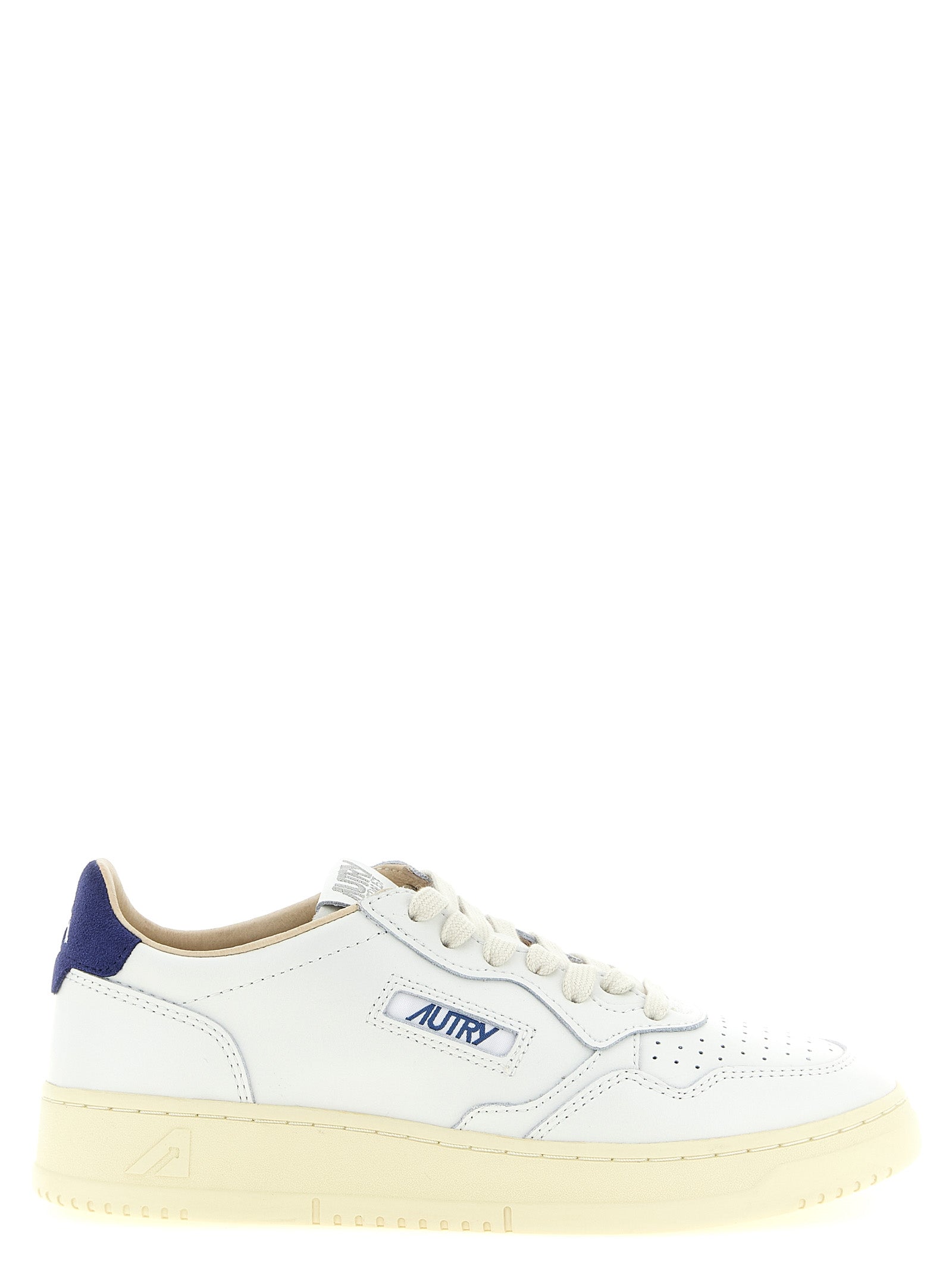Blue Cowhide Athletic Sneakers