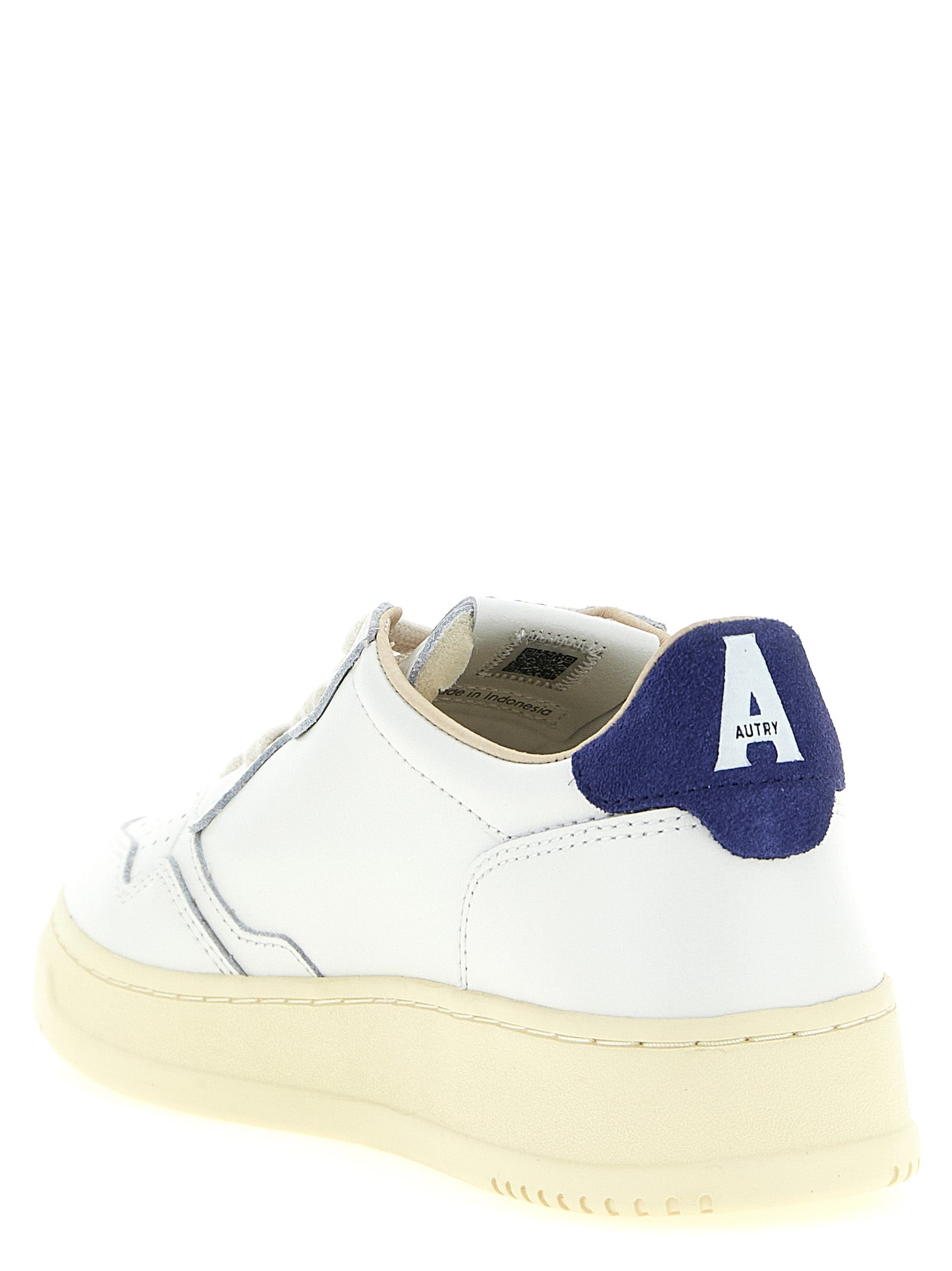 Blue Cowhide Athletic Sneakers