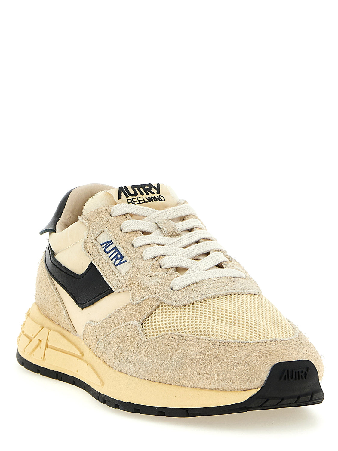 Black Nylon Athletic Sneakers