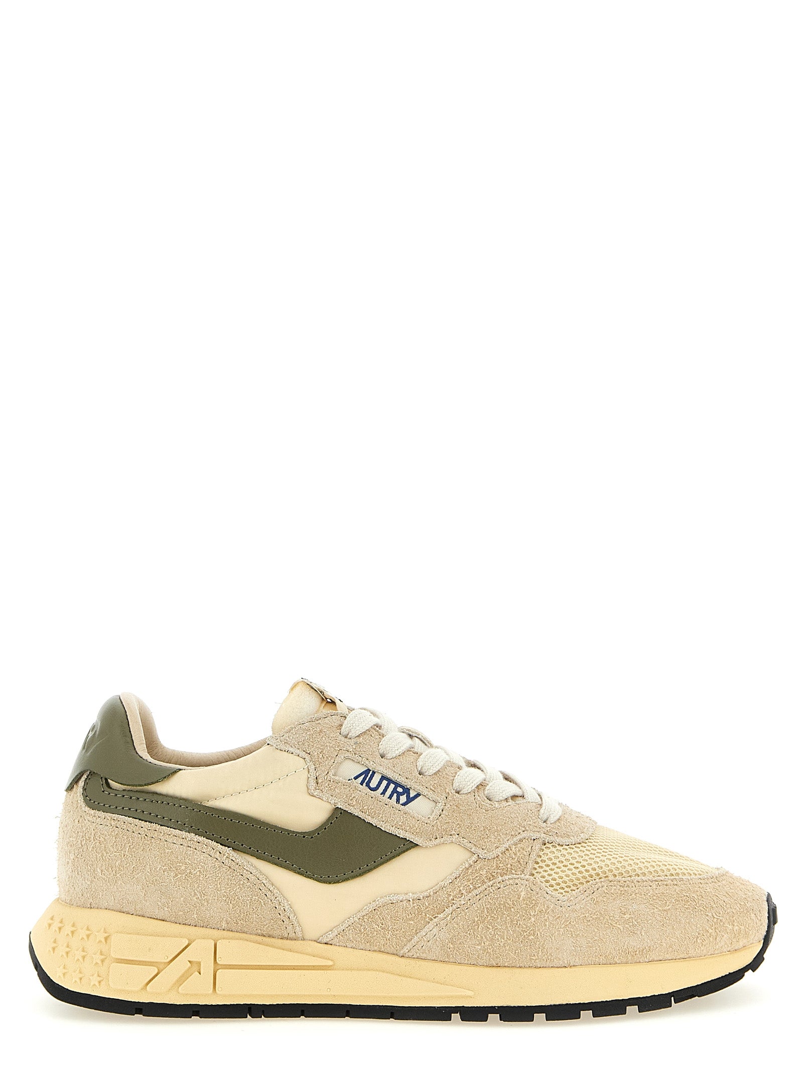 Bicolor Nylon Athletic Sneakers