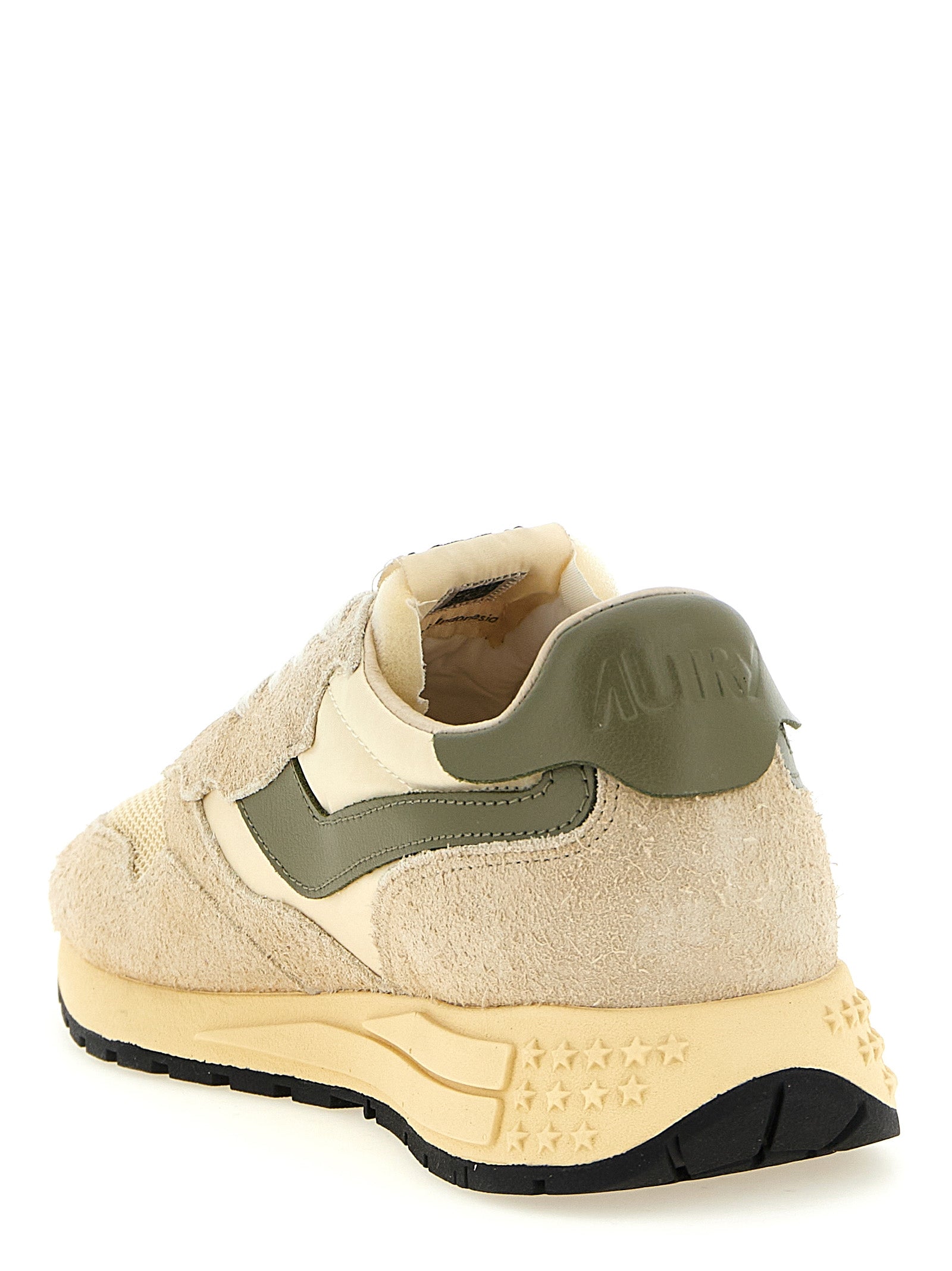 Bicolor Nylon Athletic Sneakers