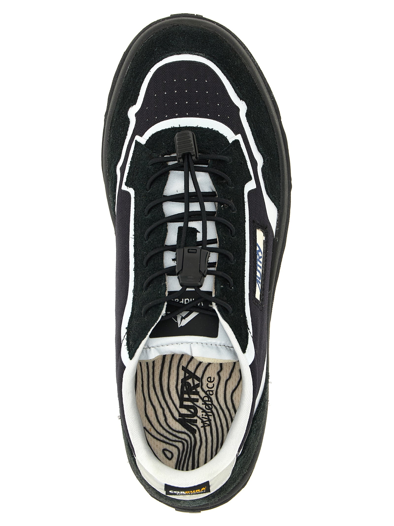 Black Nylon Athletic Sneakers