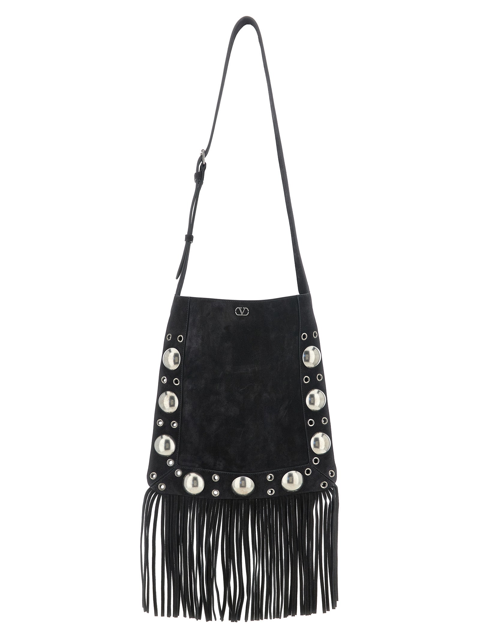Black Calfskin Shoulder Bag