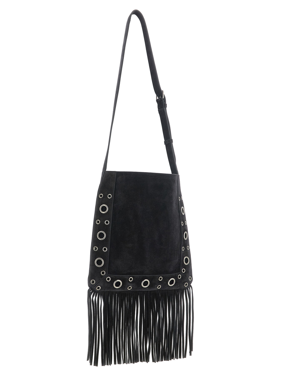 Black Calfskin Shoulder Bag