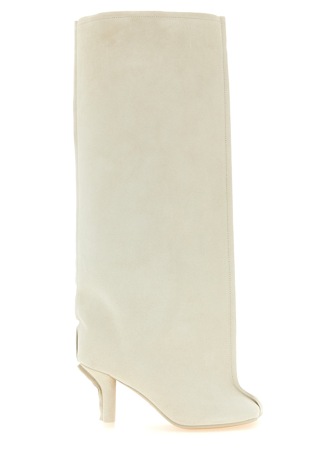 White Cowhide Over The Knee