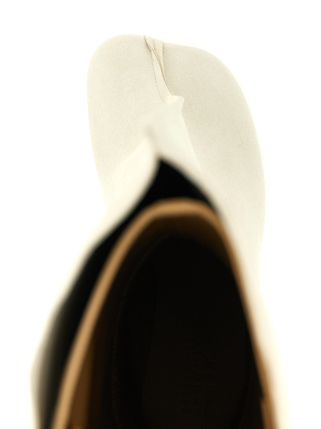 White Cowhide Over The Knee