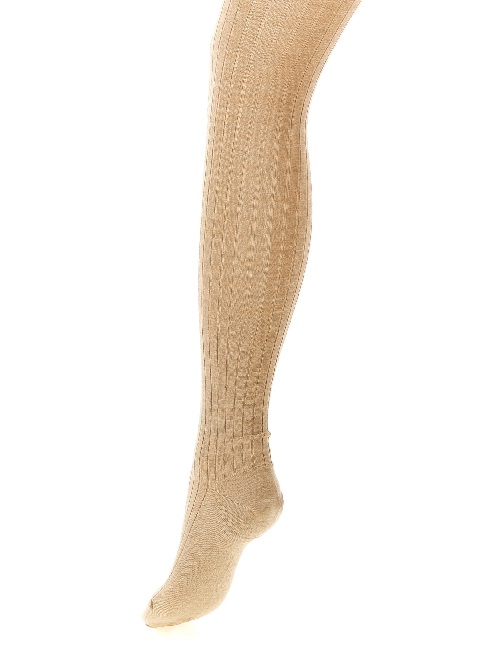 Beige Wool Socks