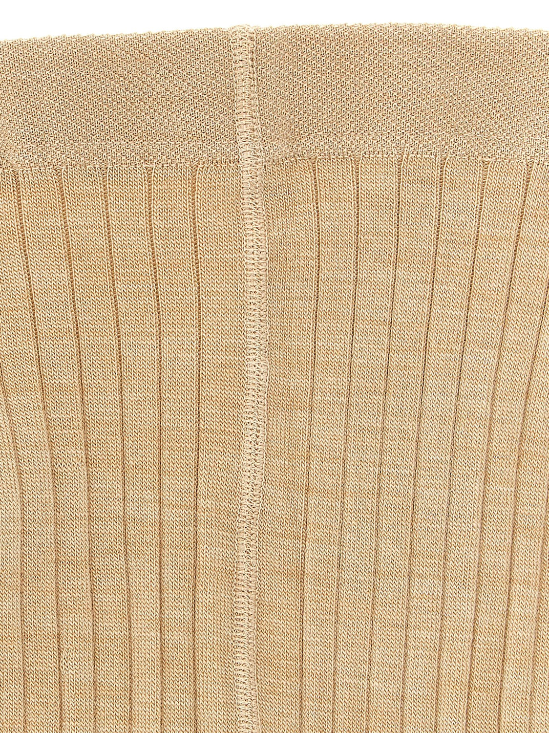 Beige Wool Socks