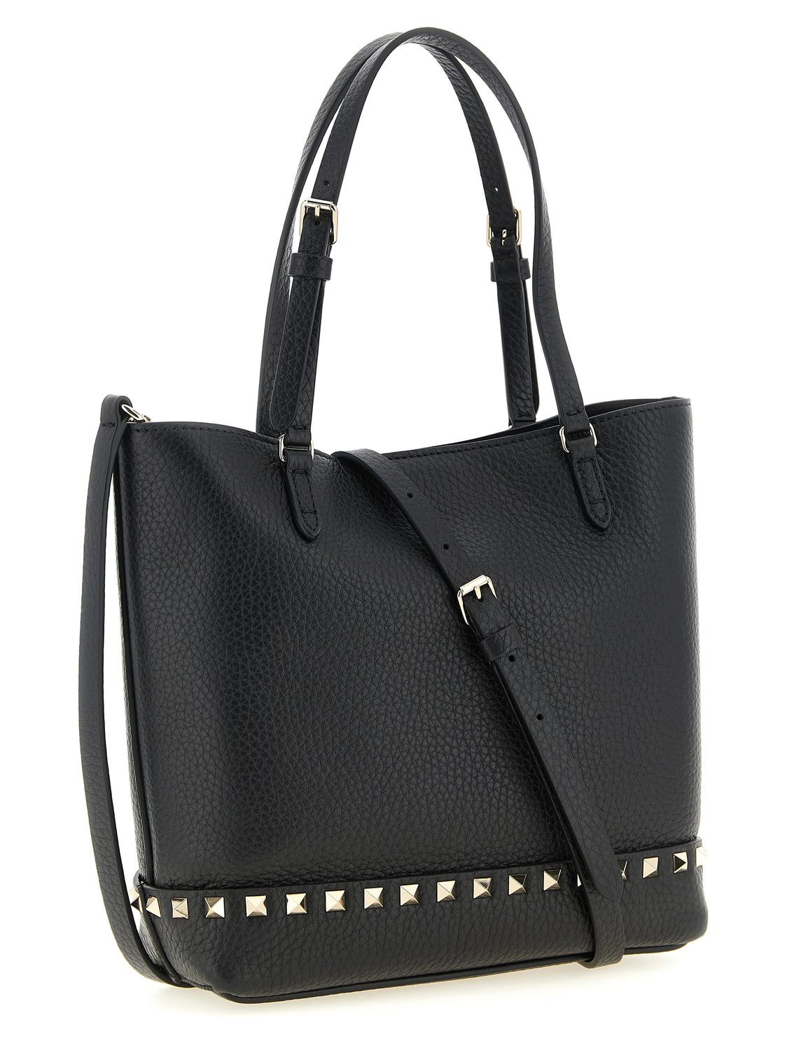 Black Calfskin Shoulder Bag