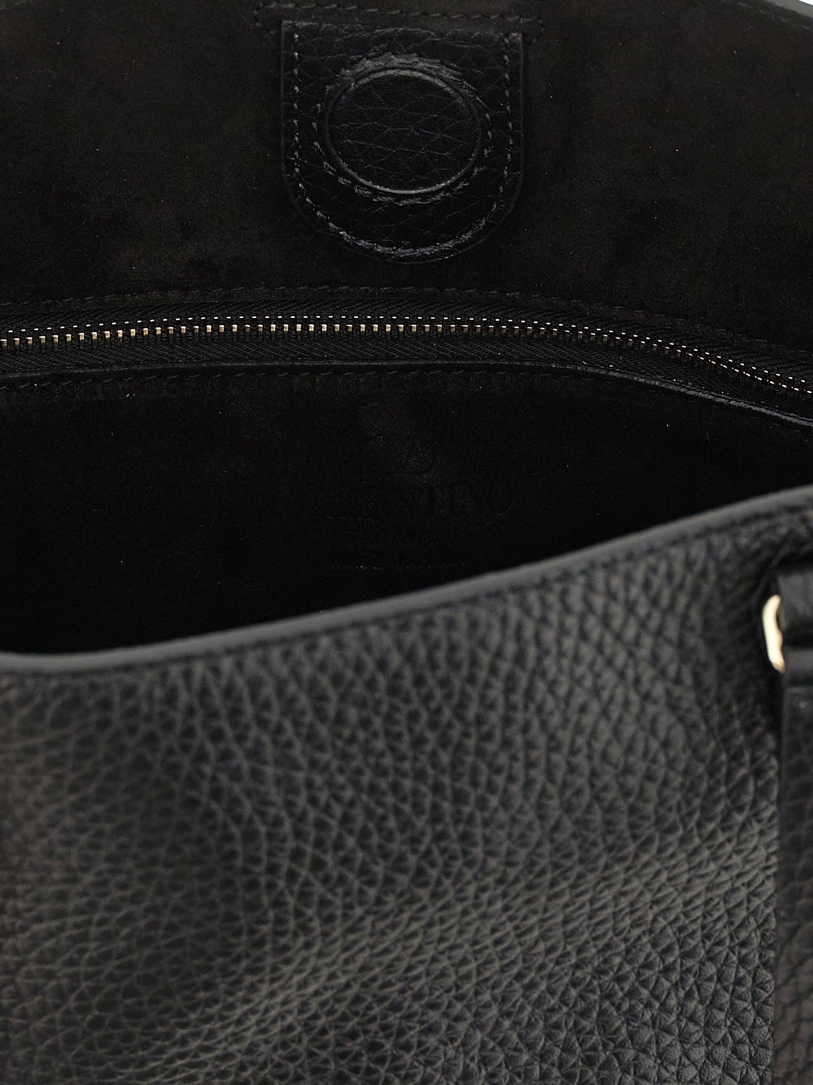Black Calfskin Shoulder Bag