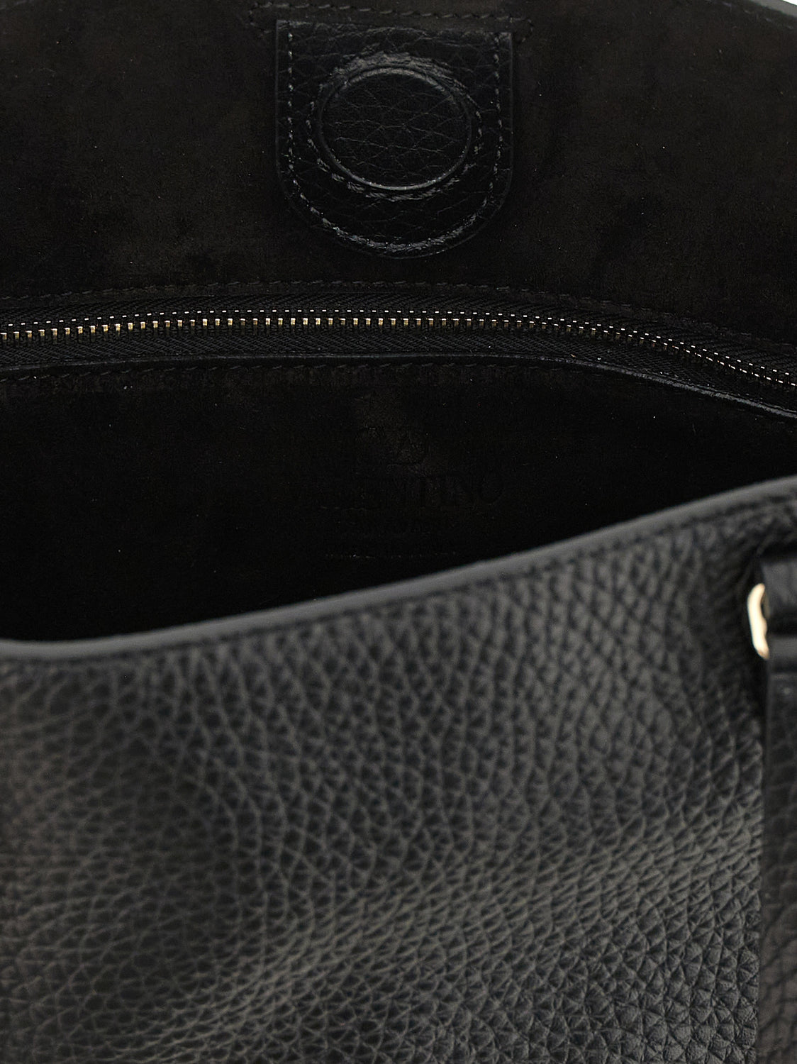 Black Calfskin Shoulder Bag