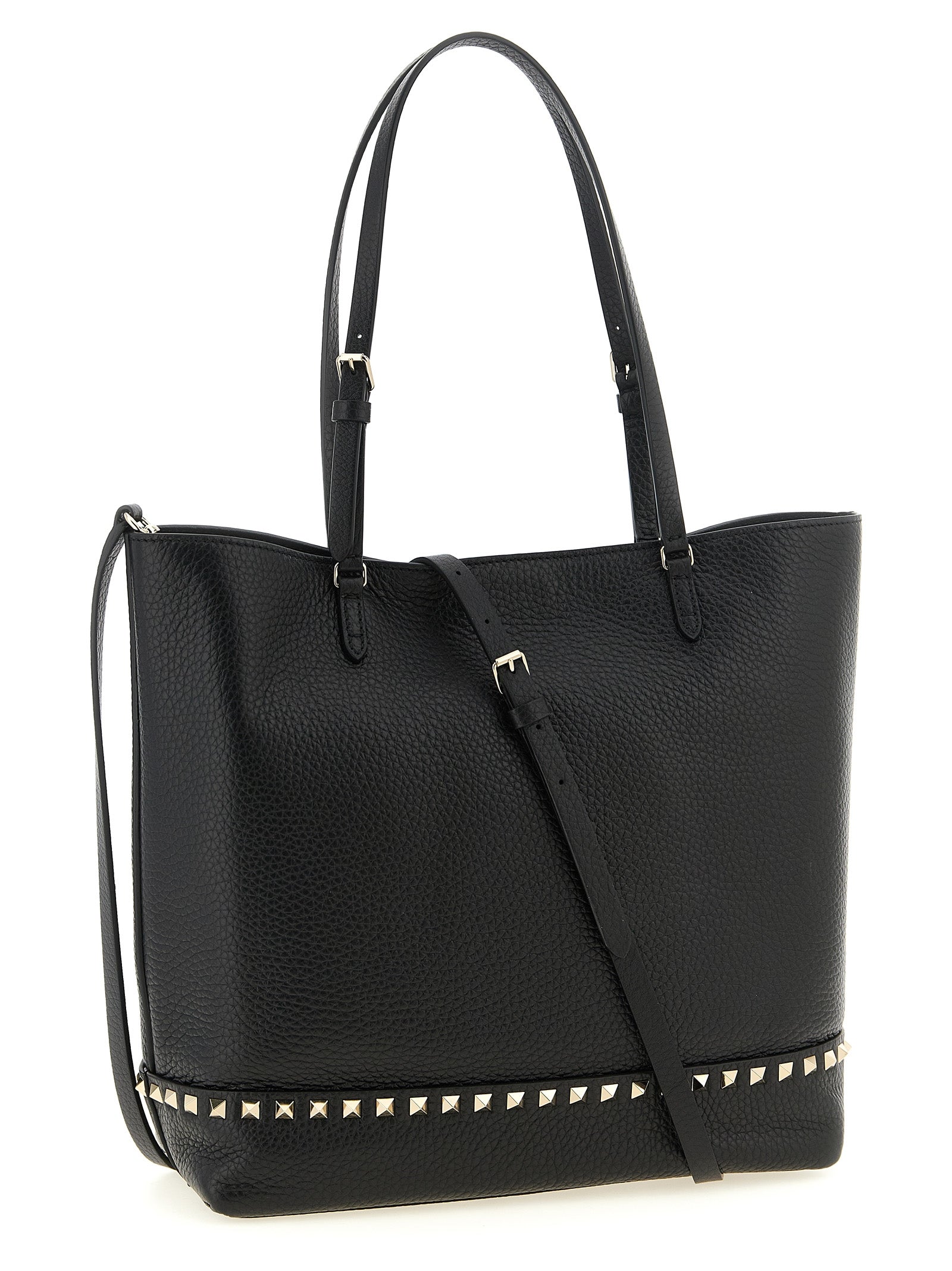 Black Calfskin Shoulder Bag