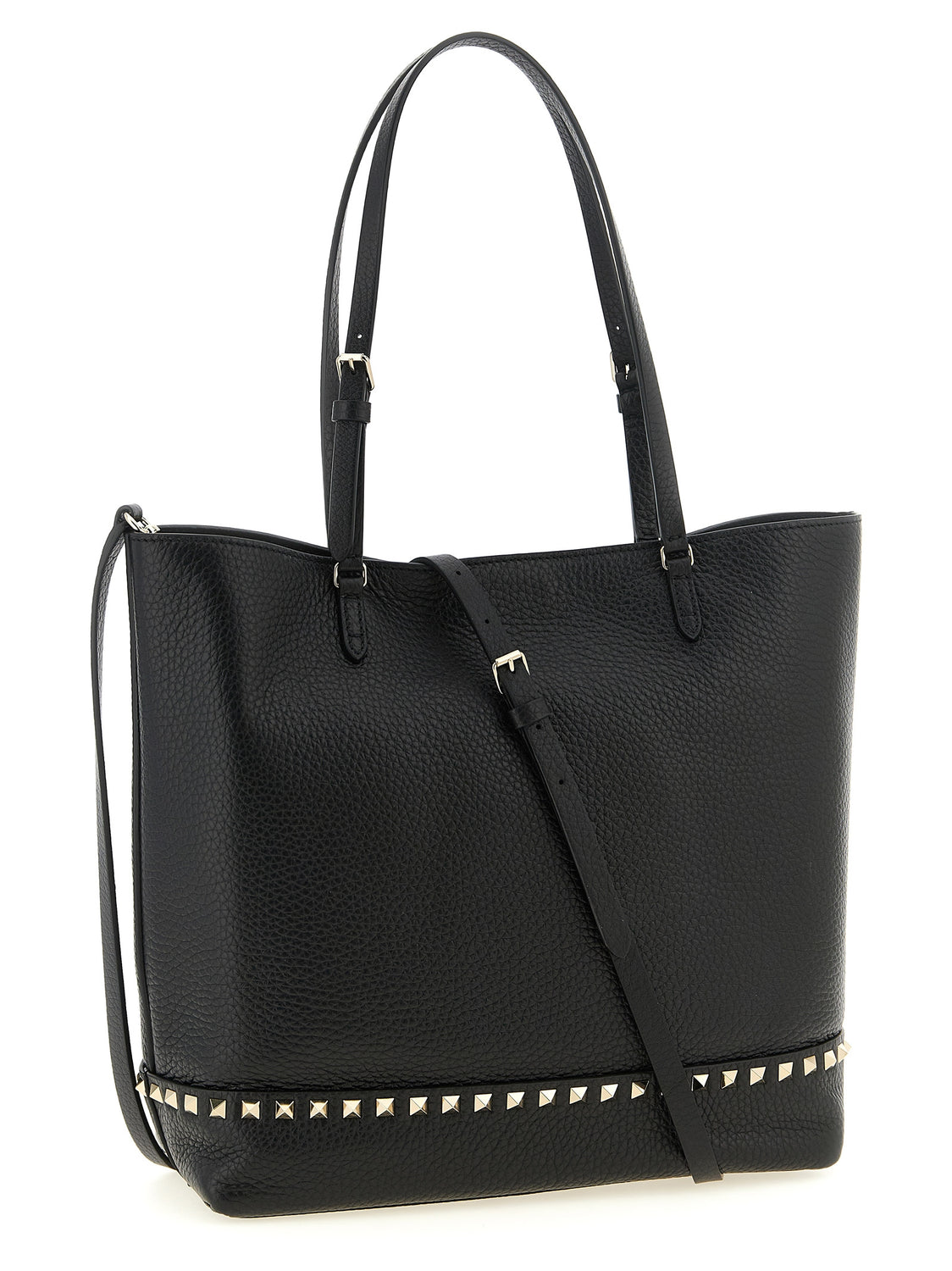 Black Calfskin Shoulder Bag