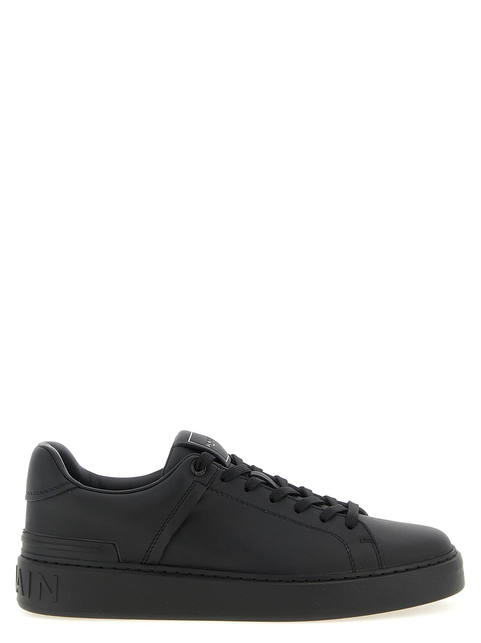 Black Calfskin Low Top Sneakers