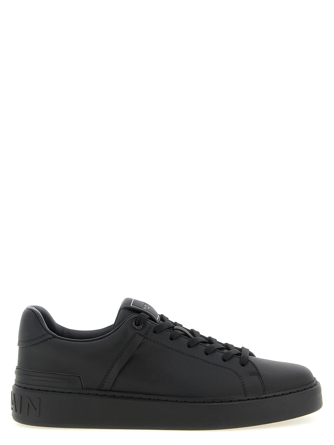 Black Calfskin Low Top Sneakers