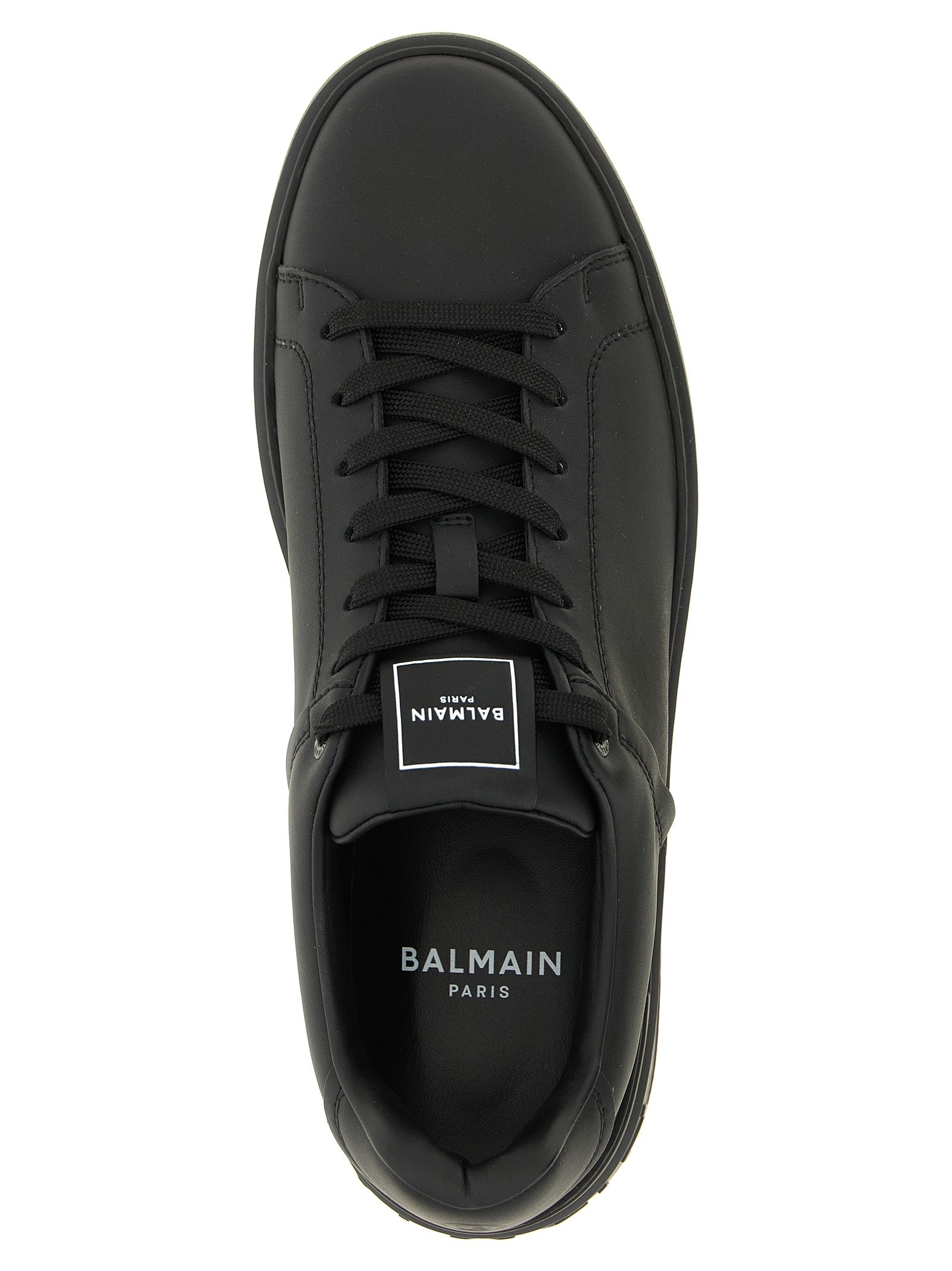 Black Calfskin Low Top Sneakers