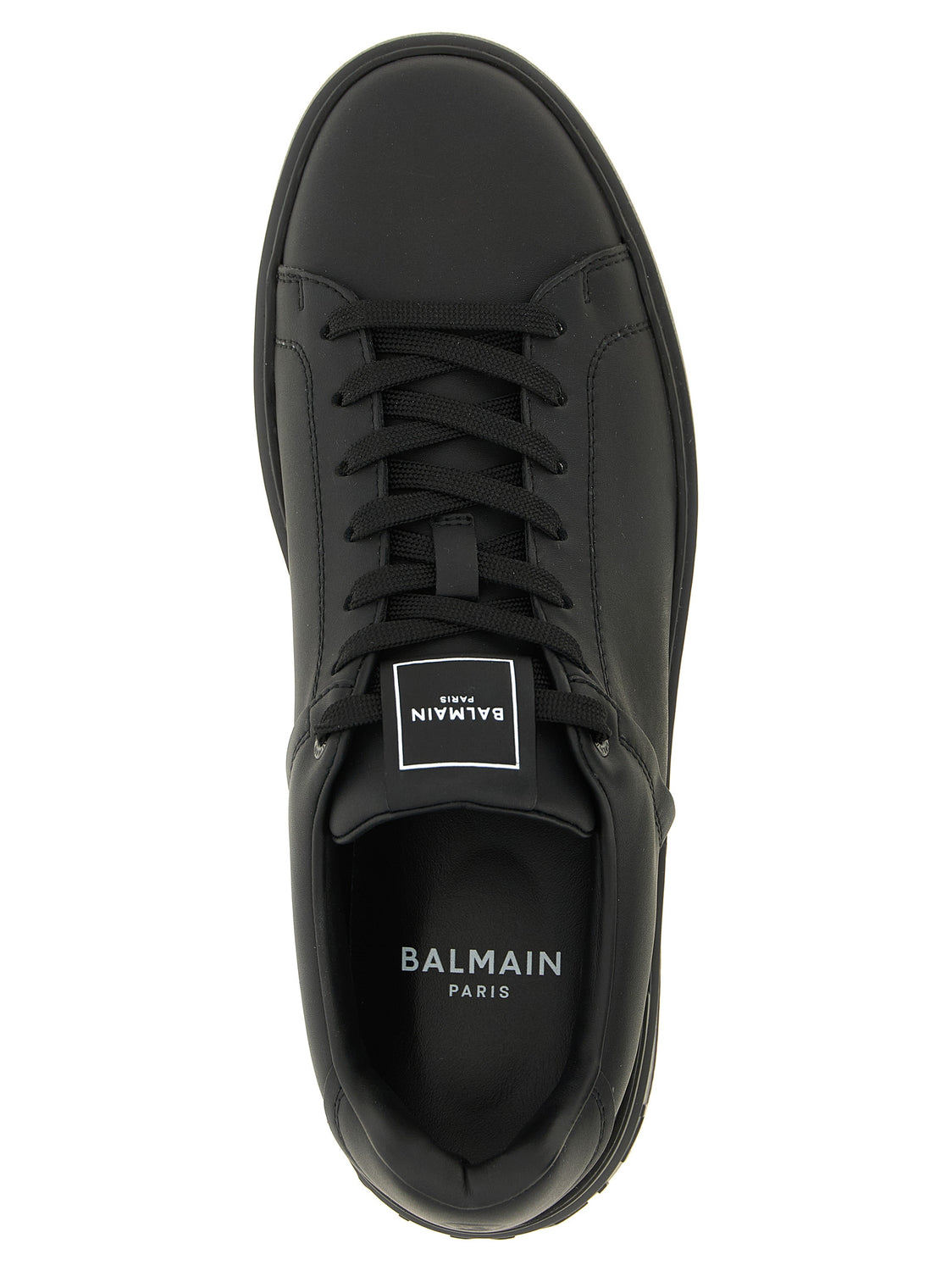 Black Calfskin Low Top Sneakers