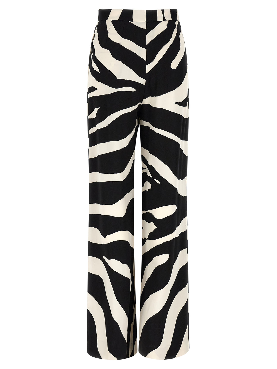 Bicolor Viscose Casual Pants