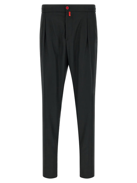 Gray Wool Casual Pants