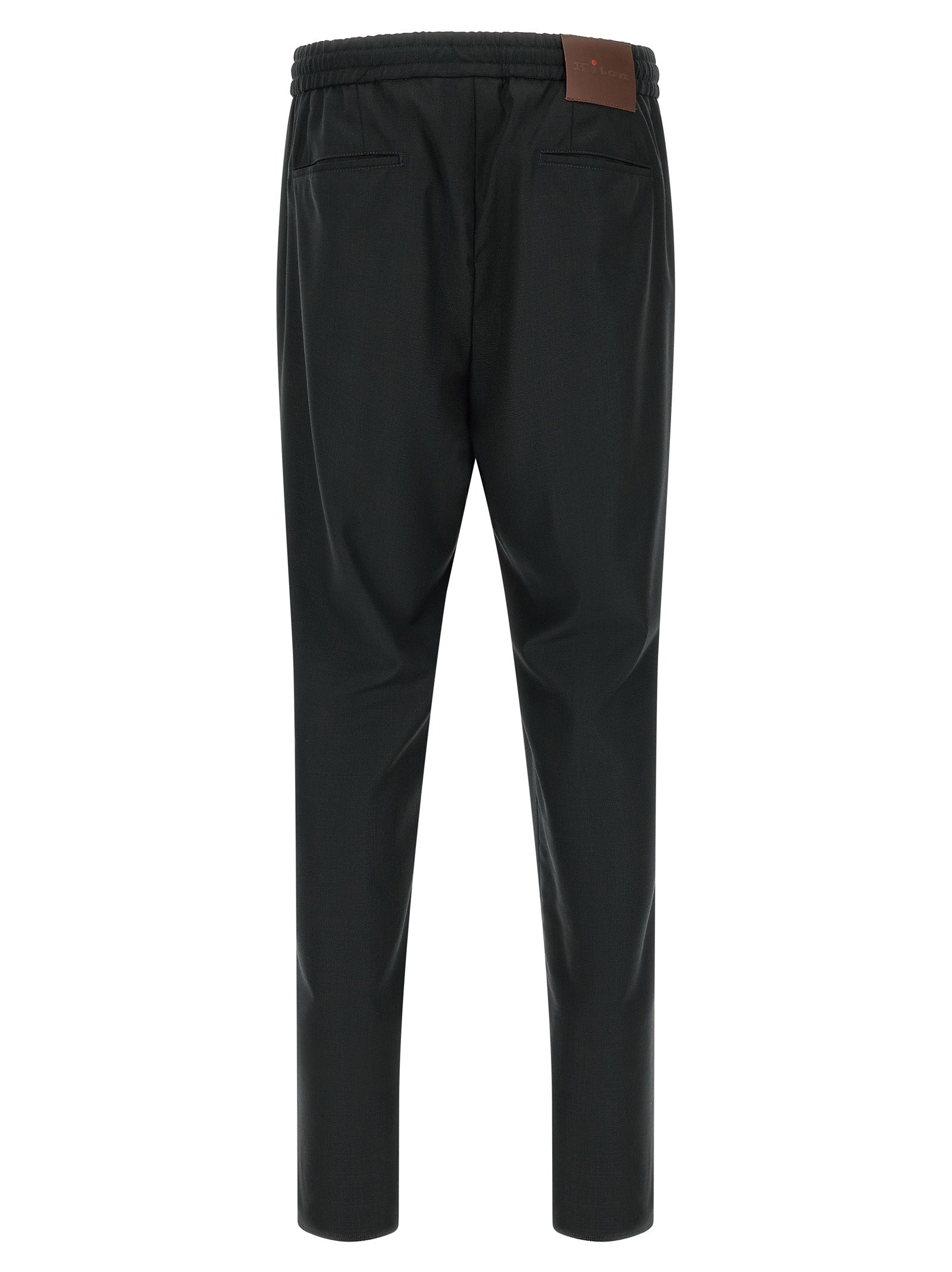 Gray Wool Casual Pants